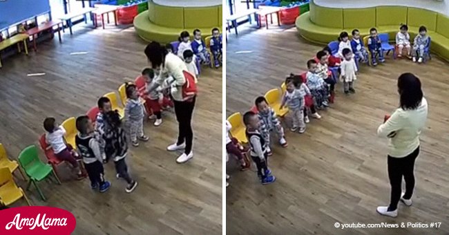 Daycare teachers jailed after video surfaces of children being force-fed wasabi