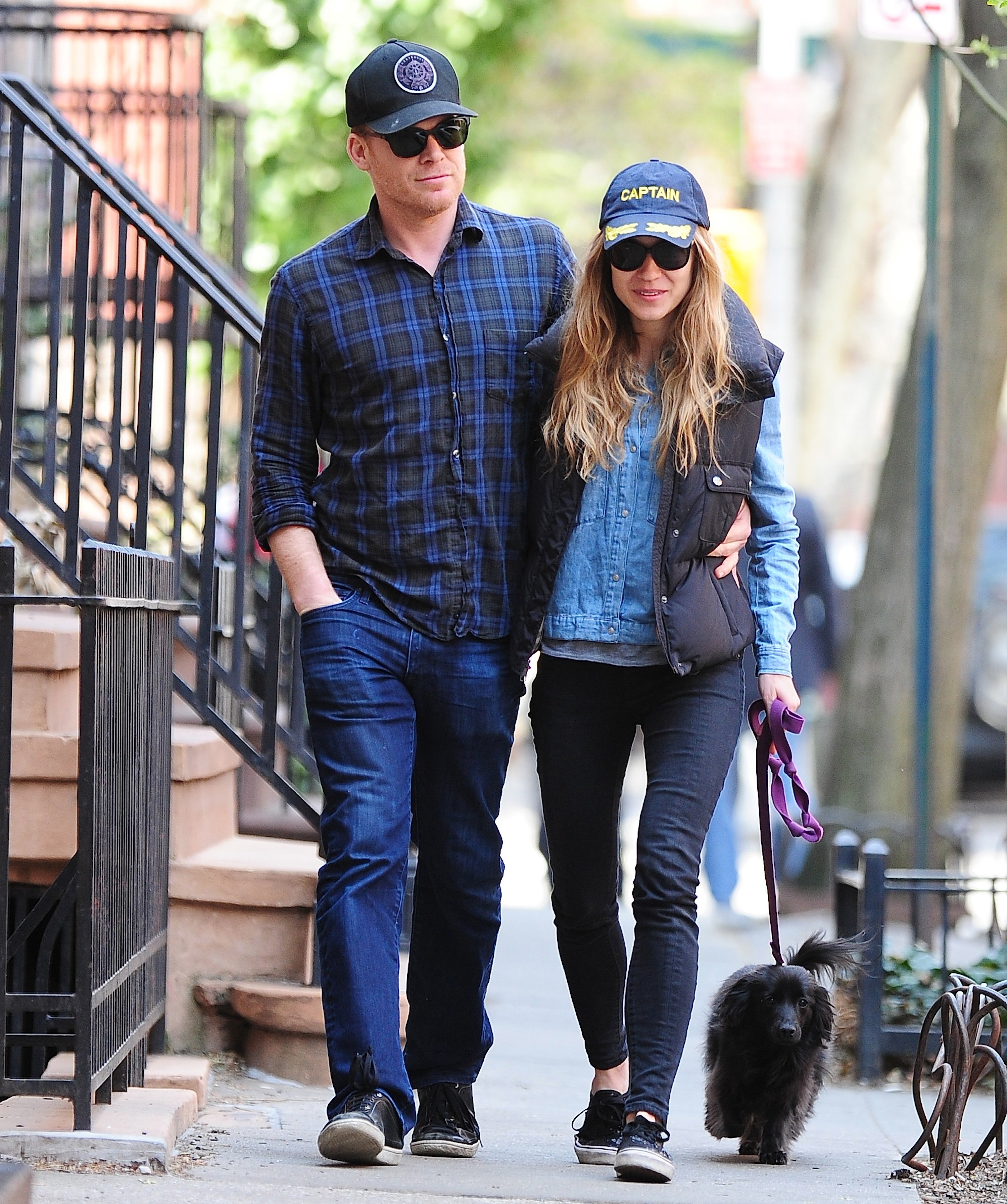 Michael C. Hall and Morgan Macgregor are seen in the West Village on April 25, 2014 in New York City | Source: Getty Images