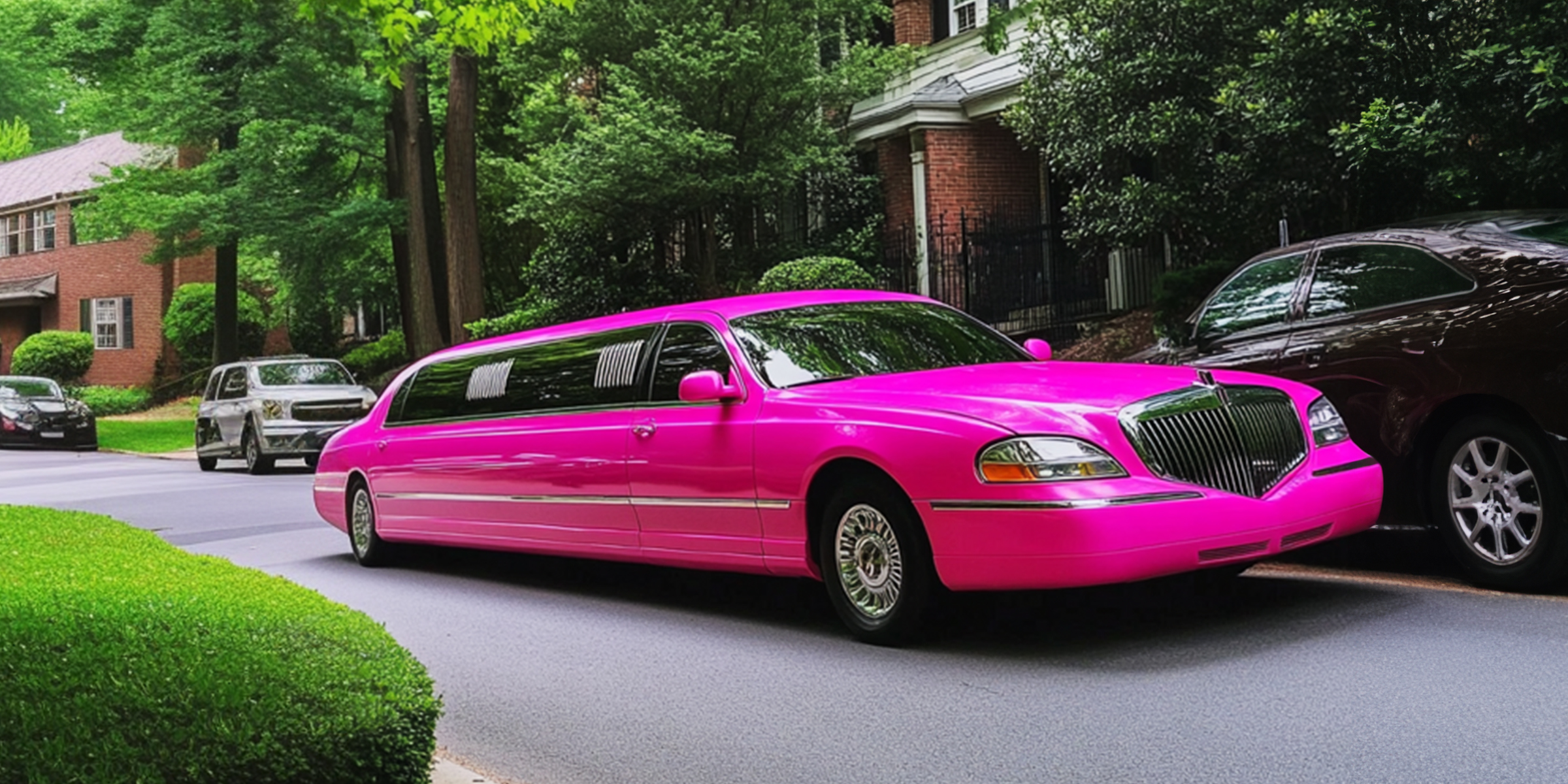 A pink limousine parked on the road | Source: AmoMama