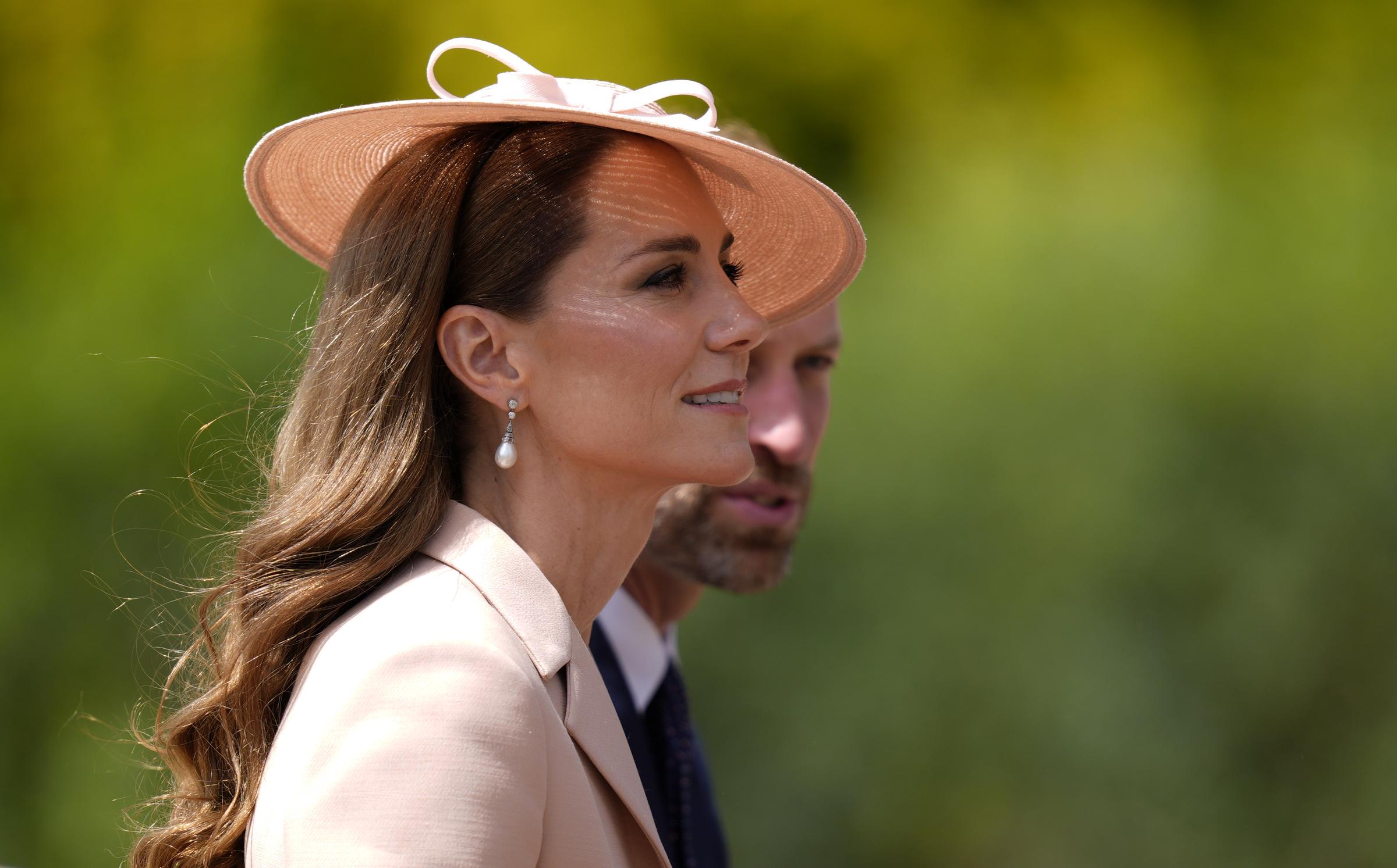 Catherine, Princess of Wales, accompanied her husband, William, Prince of Wales, throughout a full day of ceremonial events and engagements with French President Emmanuel Macron and First Lady Brigitte Macron, highlighting the close diplomatic ties between the United Kingdom and France.