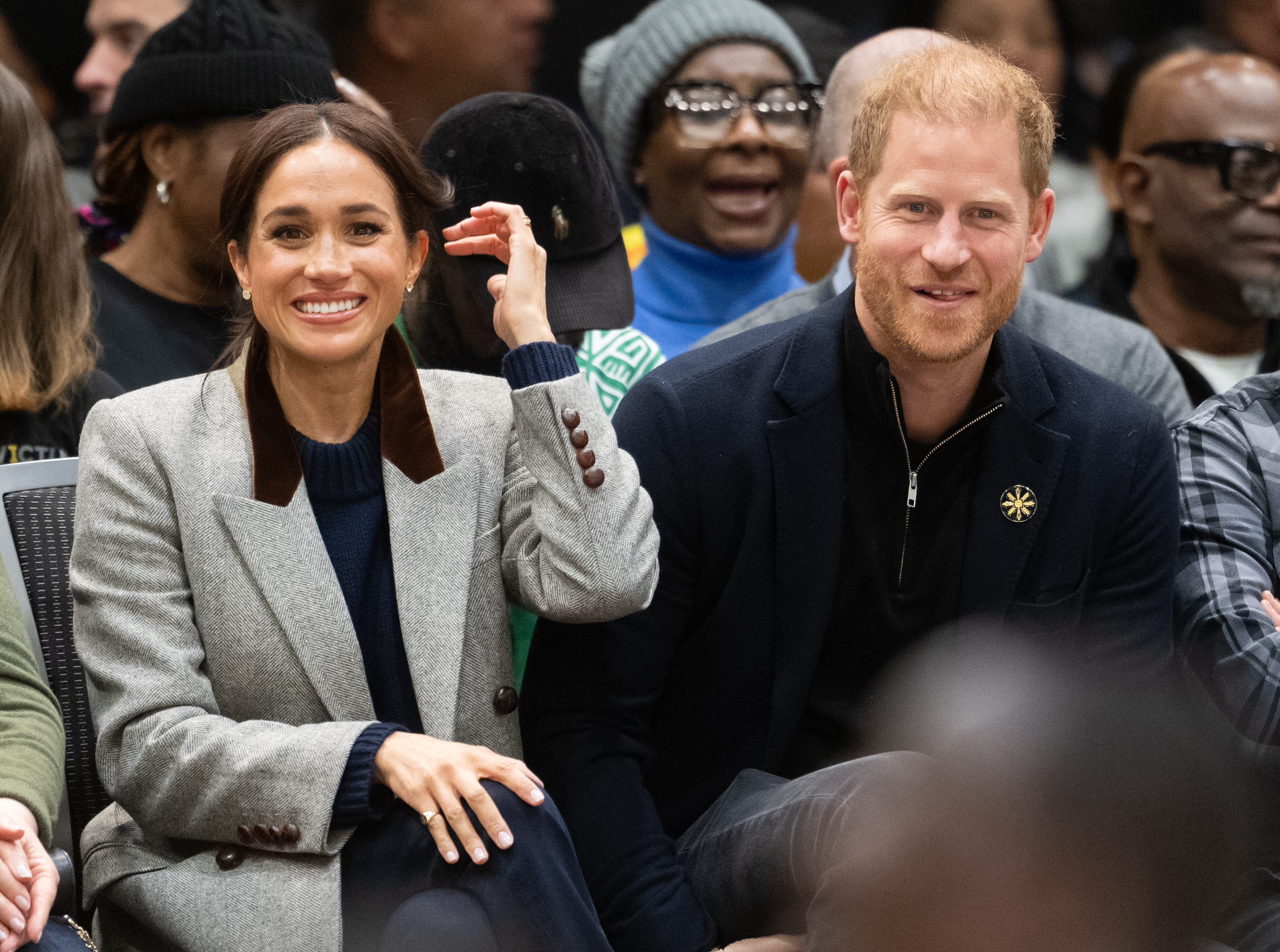 Duchess Meghan and Prince Harry at the wheelchair basketball match between the US and Nigeria | Source: Getty Images