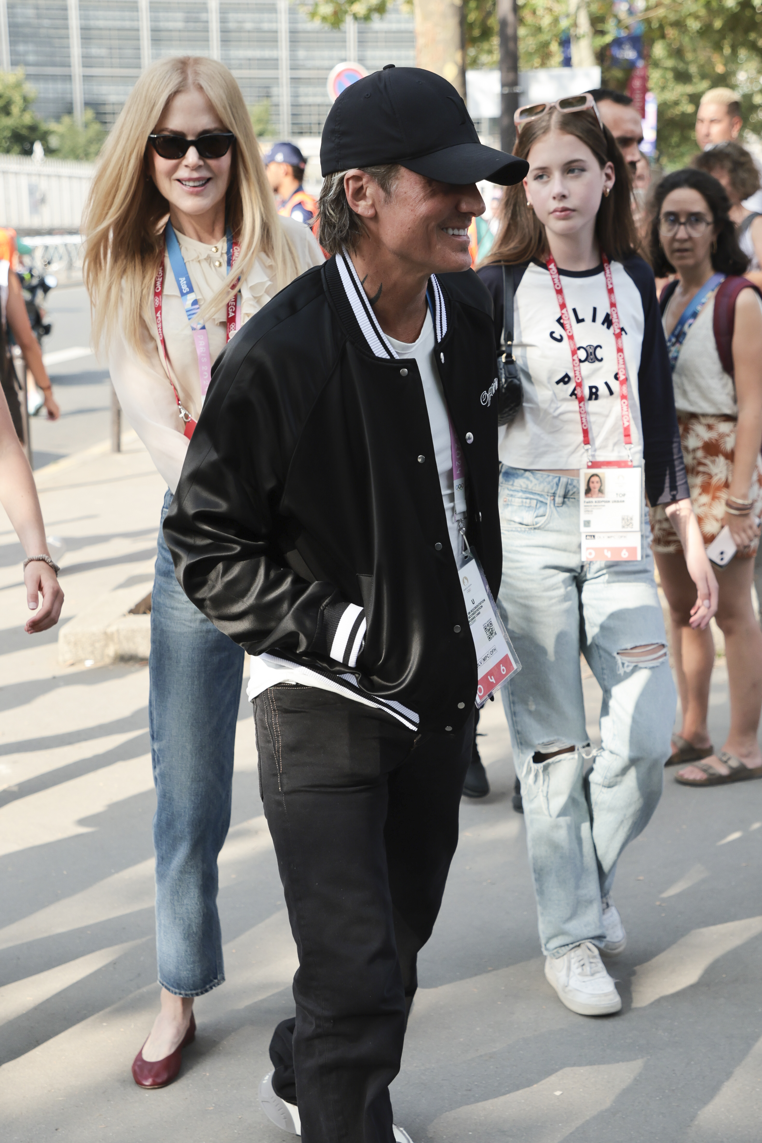 Keith Urban, Nicole Kidman, and Faith Kidman Urban at the Artistic Gymnastics Women's Team Final during day four of the Paris 2024 Olympic Games on July 30 in France. | Source: Getty Images