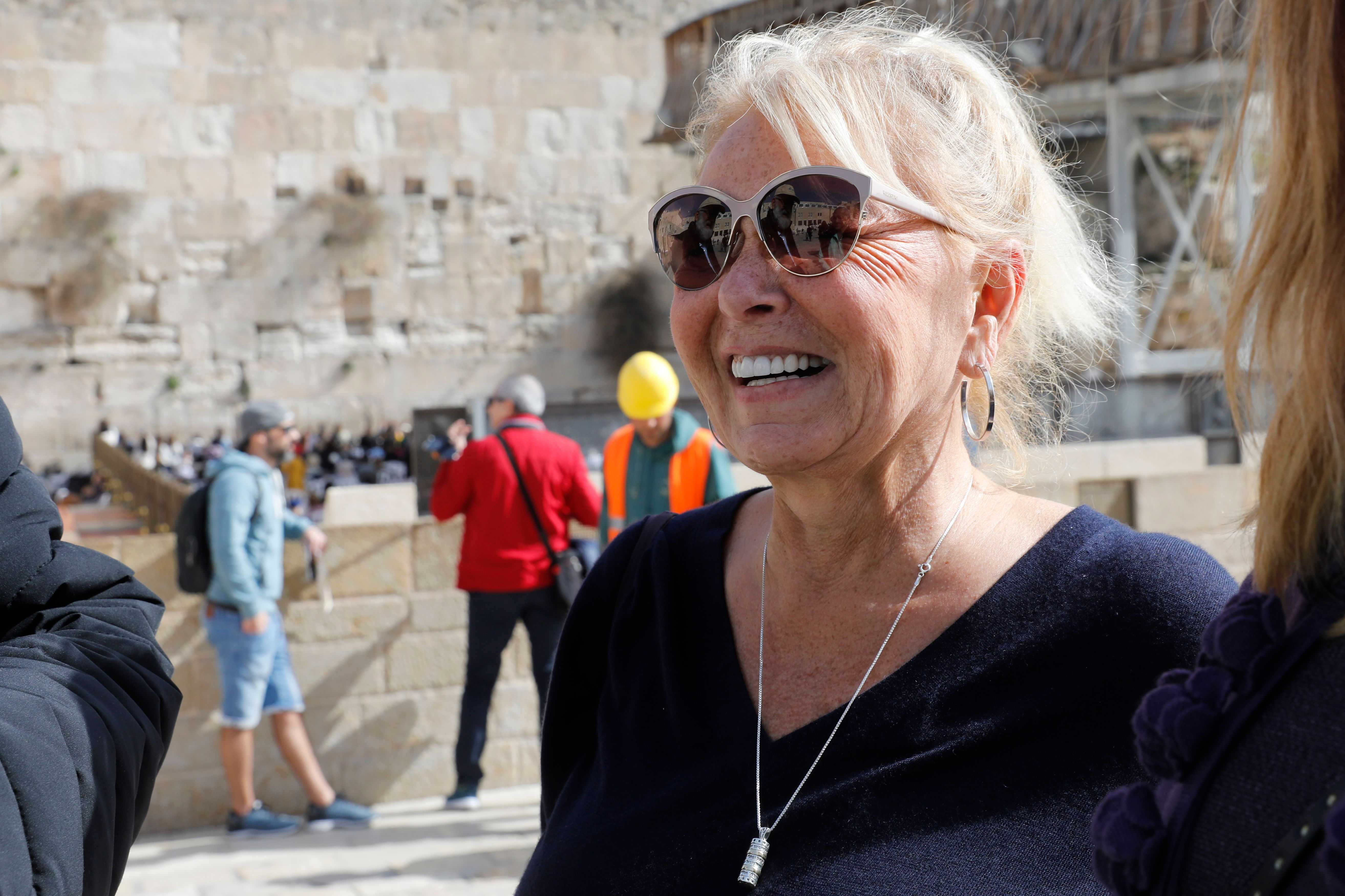 Roseanne Barr visits the Western Wall on January 27 2019, in Jerusalem, Israel. | Source: Getty Images