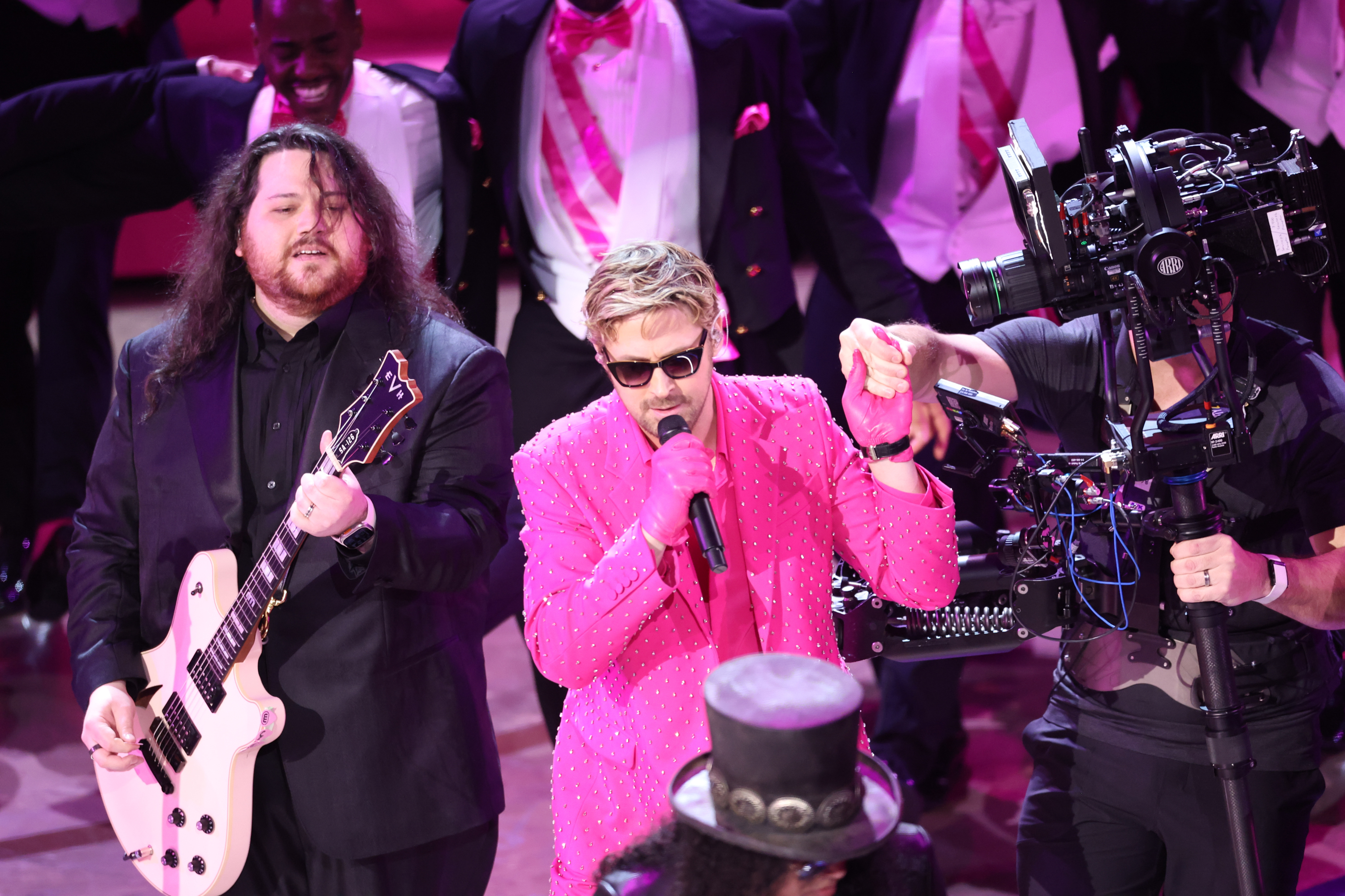 Wolfgang Van Halen and Ryan Gosling at the 96th Annual Oscars held at Dolby Theatre on March 10, 2024 in Los Angeles, California | Source: Getty Images
