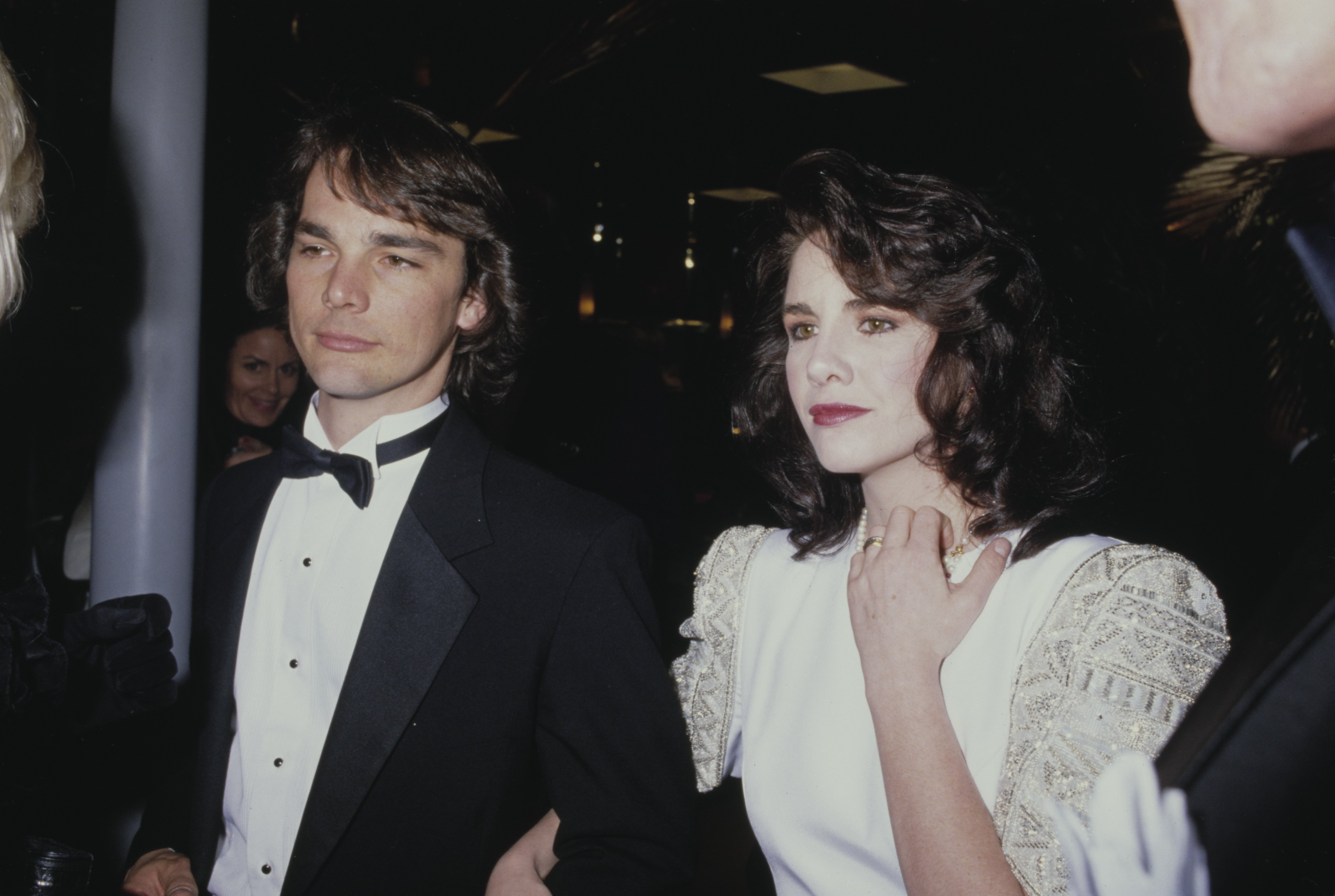Bo Brinkman and Melissa Gilbert at the Hooray For Hollywood AIDS Benefit on April 5, 1988 | Source: Getty Images