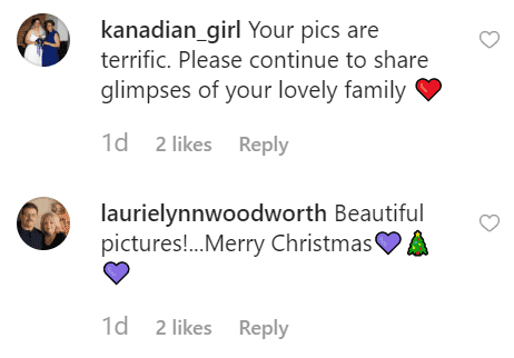 More fan comments on Tori's post | Instagram: @toriroloff