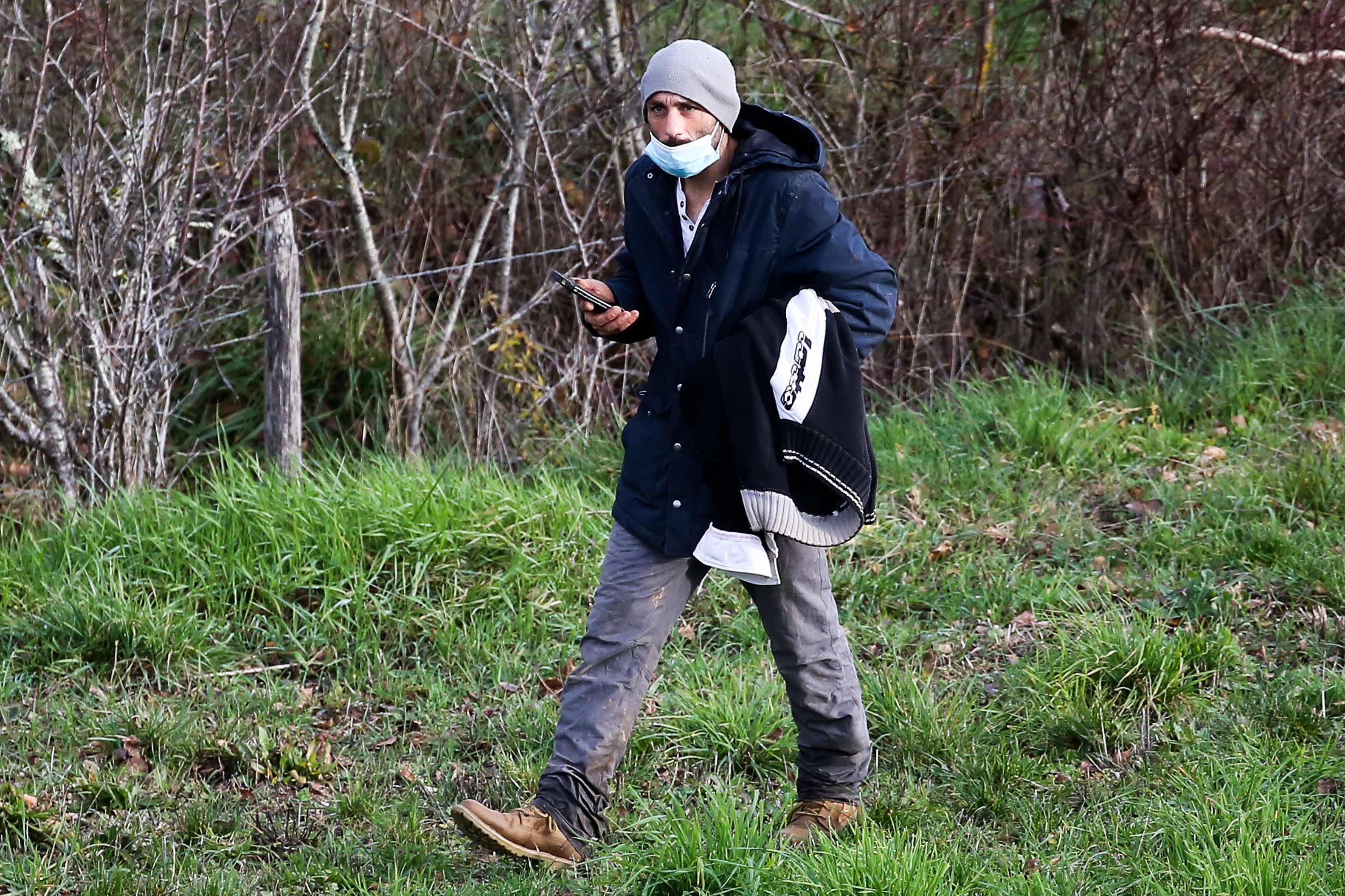 Cédric Jubillar au cours d'une battue le 23 décembre 2020. l Source : Getty Images