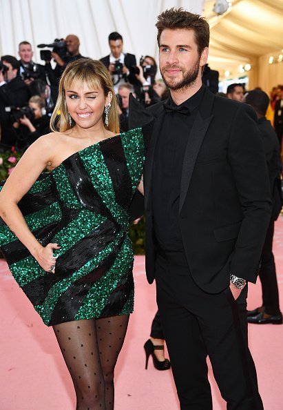  Miley Cyrus and Liam Hemsworth attend The 2019 Met Gala Celebrating Camp: Notes on Fashion at Metropolitan Museum of Art on May 06, 2019 | Photo: Getty Images