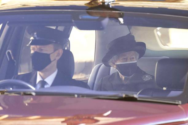 La reine Elizabeth II lors des obsèques de son époux le prince Philip | Photo: Getty Images