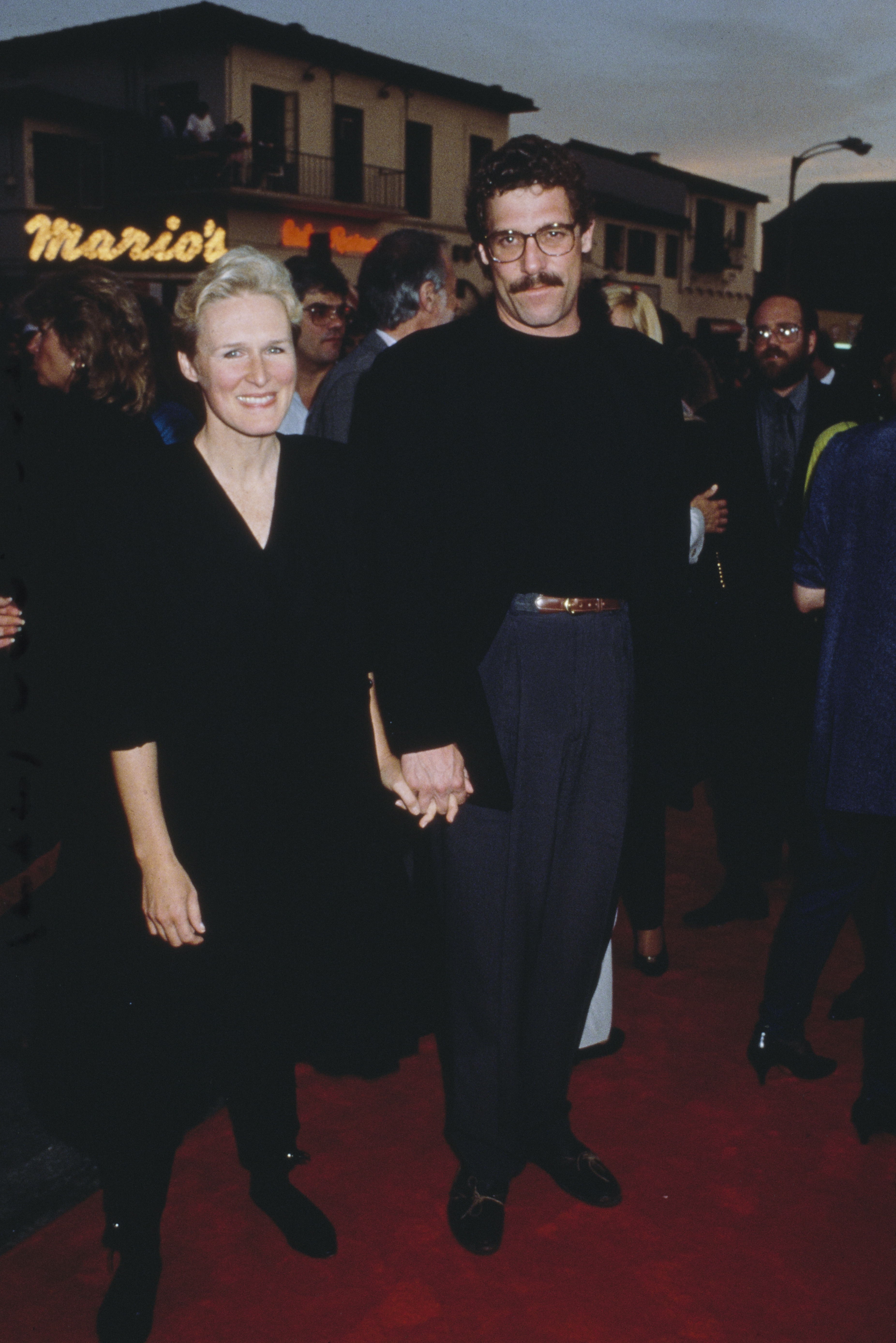 Glenn Close and John Starke at the premiere of the film “Batman” in Westwood, Los Angeles on June 17, 1989 | Source: Getty Images