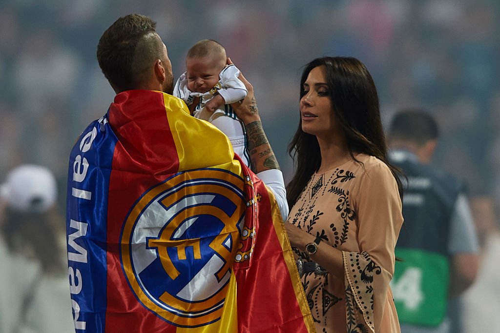 Sergio Ramos y Pilar Rubio con su hijo Marco.| Fuente: Getty Images