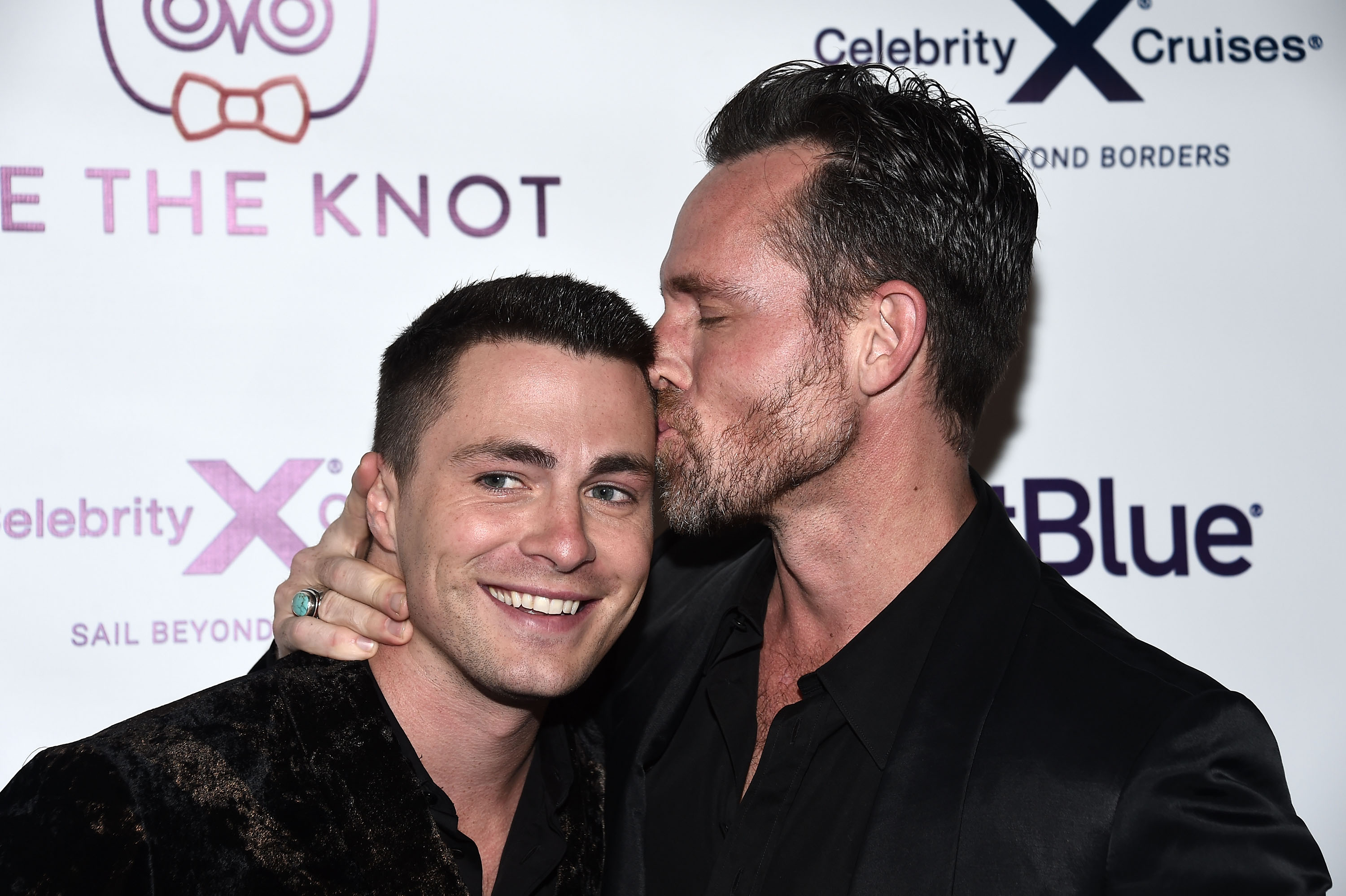 Colton Haynes and Jeff Leatham at Jesse Tyler Ferguson's Tie The Knot 5-Year Anniversary celebration on October 12, 2017, in Los Angeles, California. | Source: Getty Images