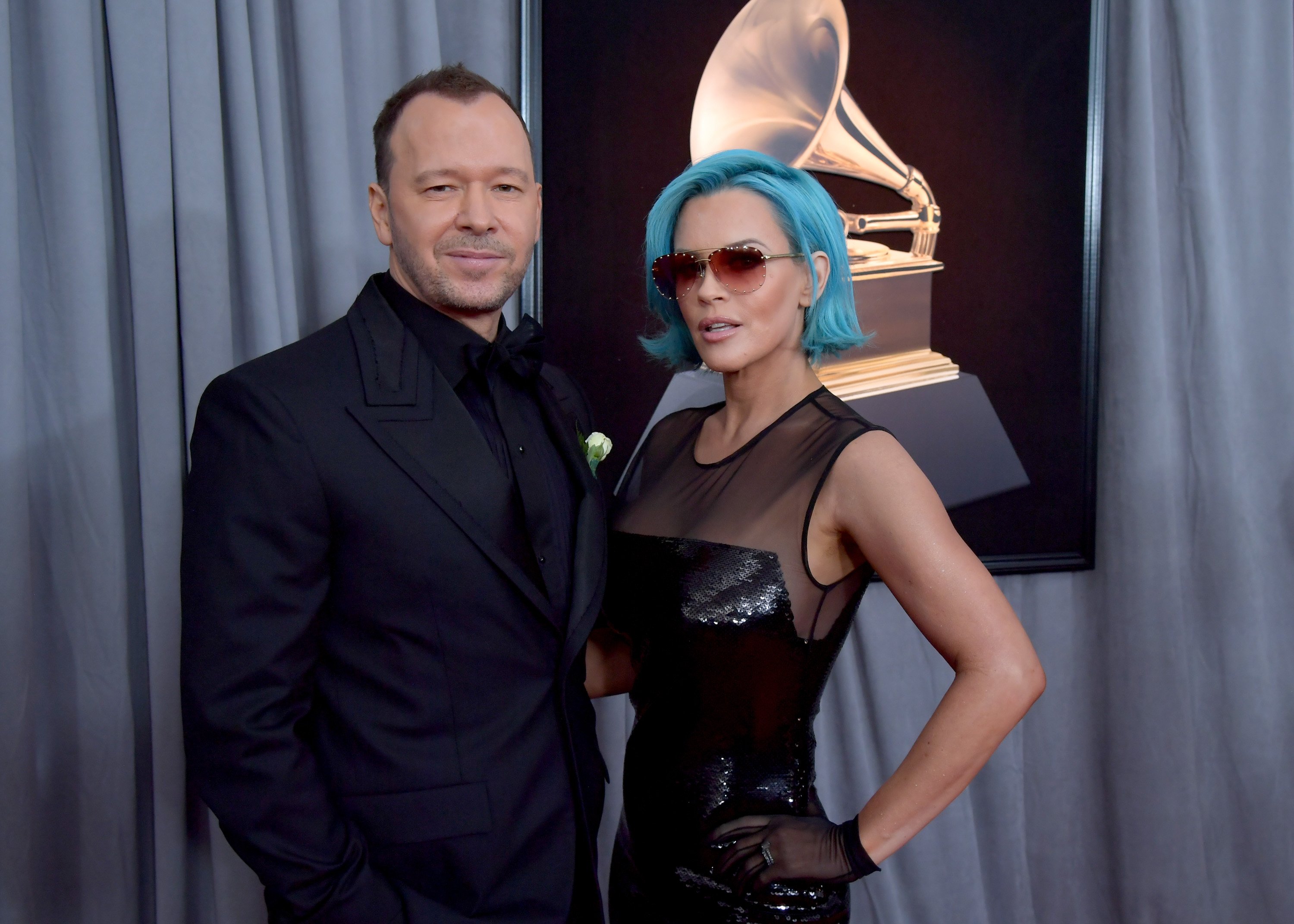 Donnie Wahlberg and Jenny McCarthy attend the 60th Annual GRAMMY Awards at Madison Square Garden on January 28, 2018 in New York City | Source: Getty Images
