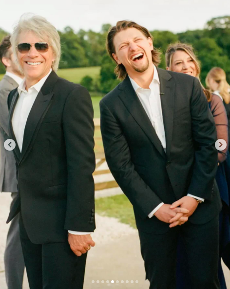 Jon Bon Jovi and Jesse Bongiovi during Jesse's five-day wedding celebration, posted on July 13, 2024 | Source: Instagram/alison_events