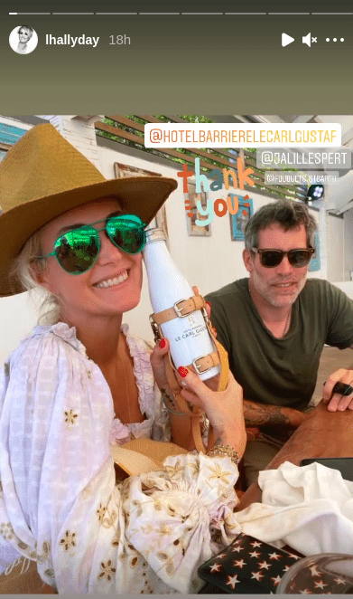 Laeticia Hallyday et Jalil Lespert | Source : Capture d'écran Instagram