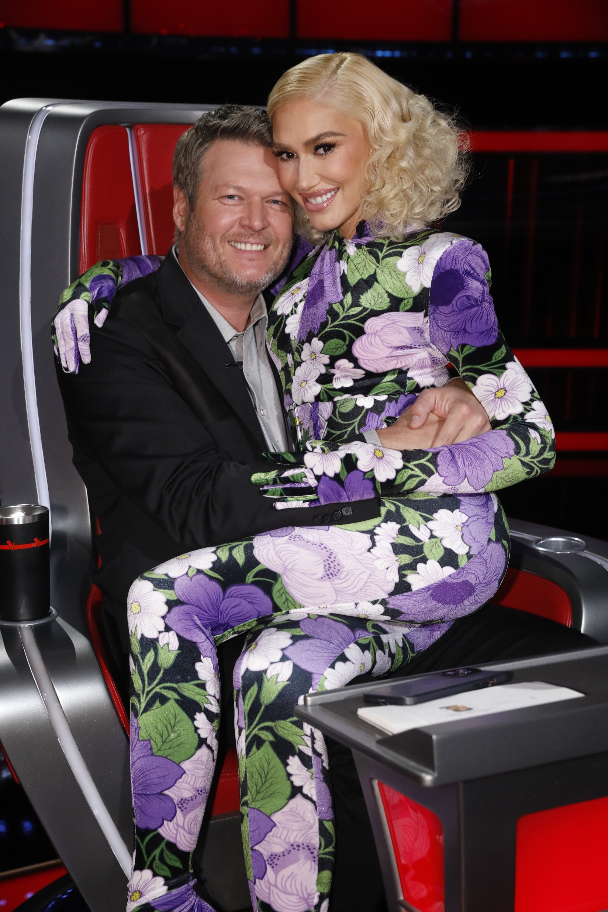 Blake Shelton and Gwen Stefani at "The Voice" live semi-final top 8 performances on December 5, 2022 | Source: Getty Images