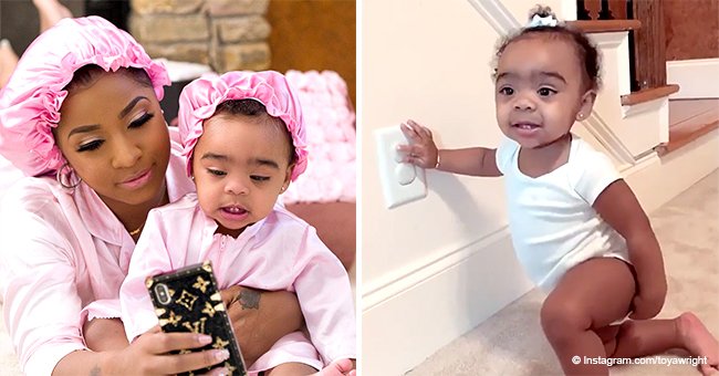 Toya Wright warms hearts with video of her 11-month-old daughter loooking сute while being naughty