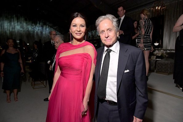 Catherine Zeta-Jones and Michael Douglas attend the 2019 Netflix Primetime Emmy Awards After Party at Milk Studios | Photo: Getty Images