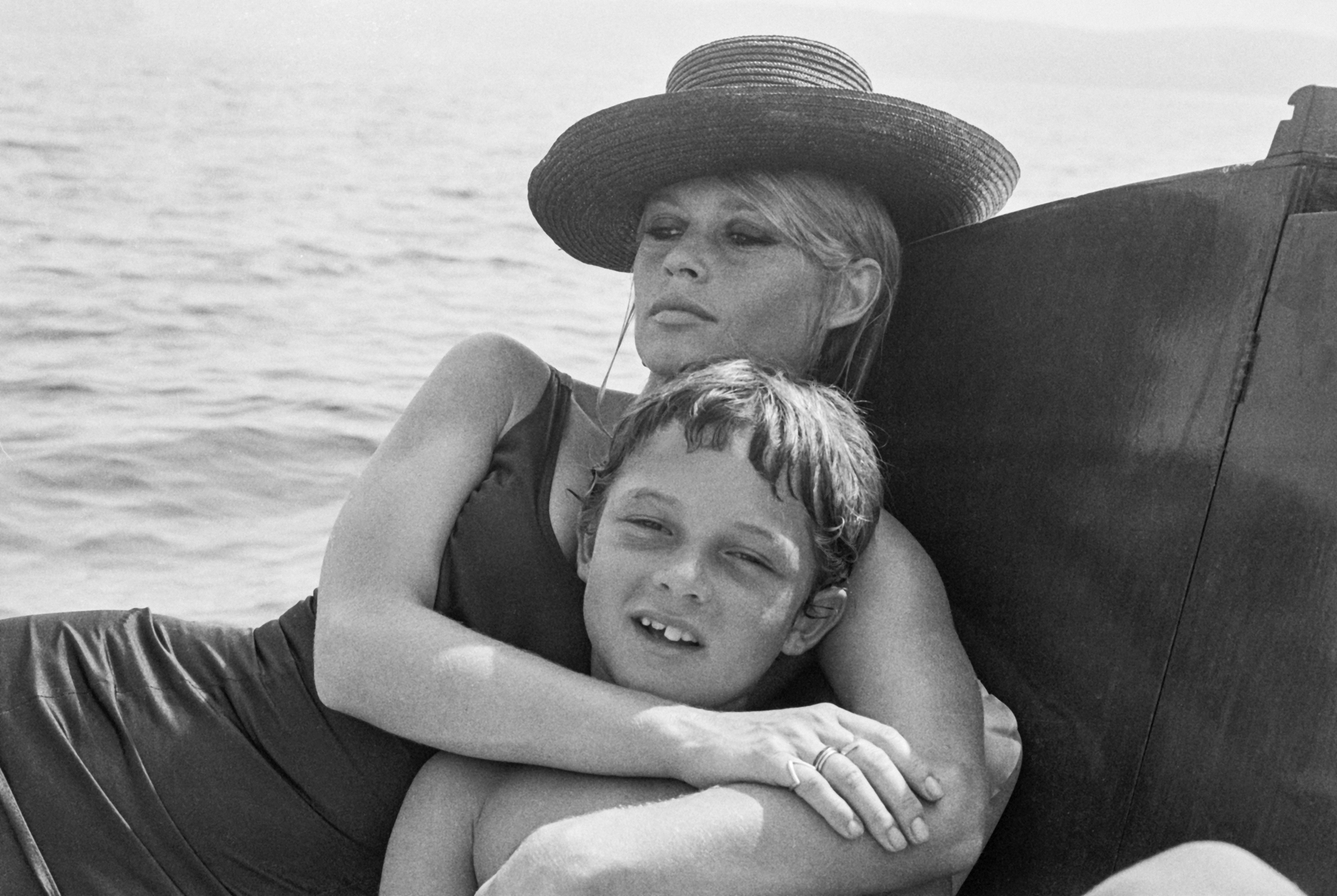 Brigitte Bardot with her son Nicolas in France, 1961. | Source: Getty Images