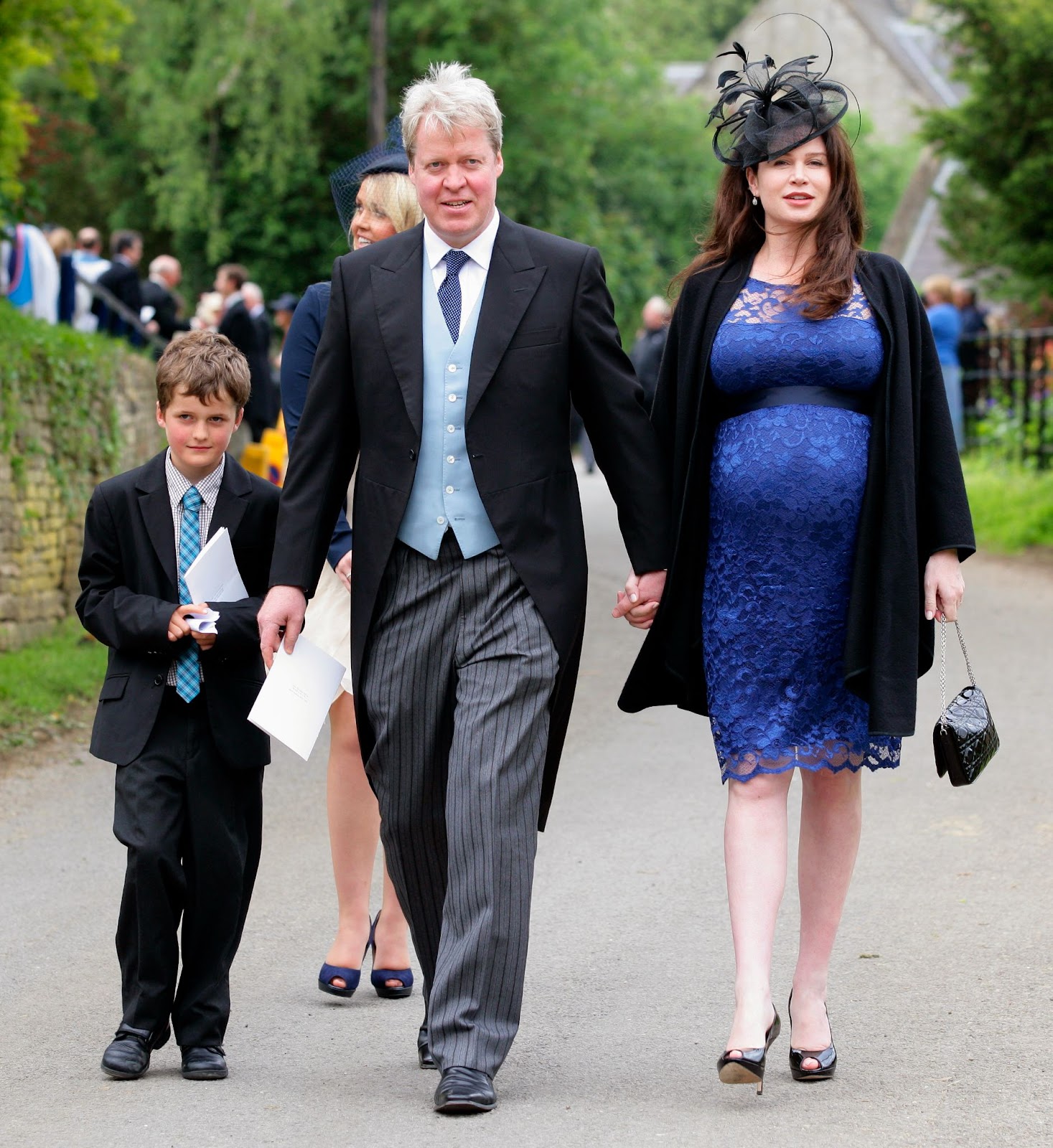 Earl Charles Spencer and Karen Spencer at the wedding of Emily McCorquodale and James Hutt at The Church of St. Andrew and St. Mary, Stoke Rochford, on June 9, 2012, in Grantham, England. | Source: Getty Images