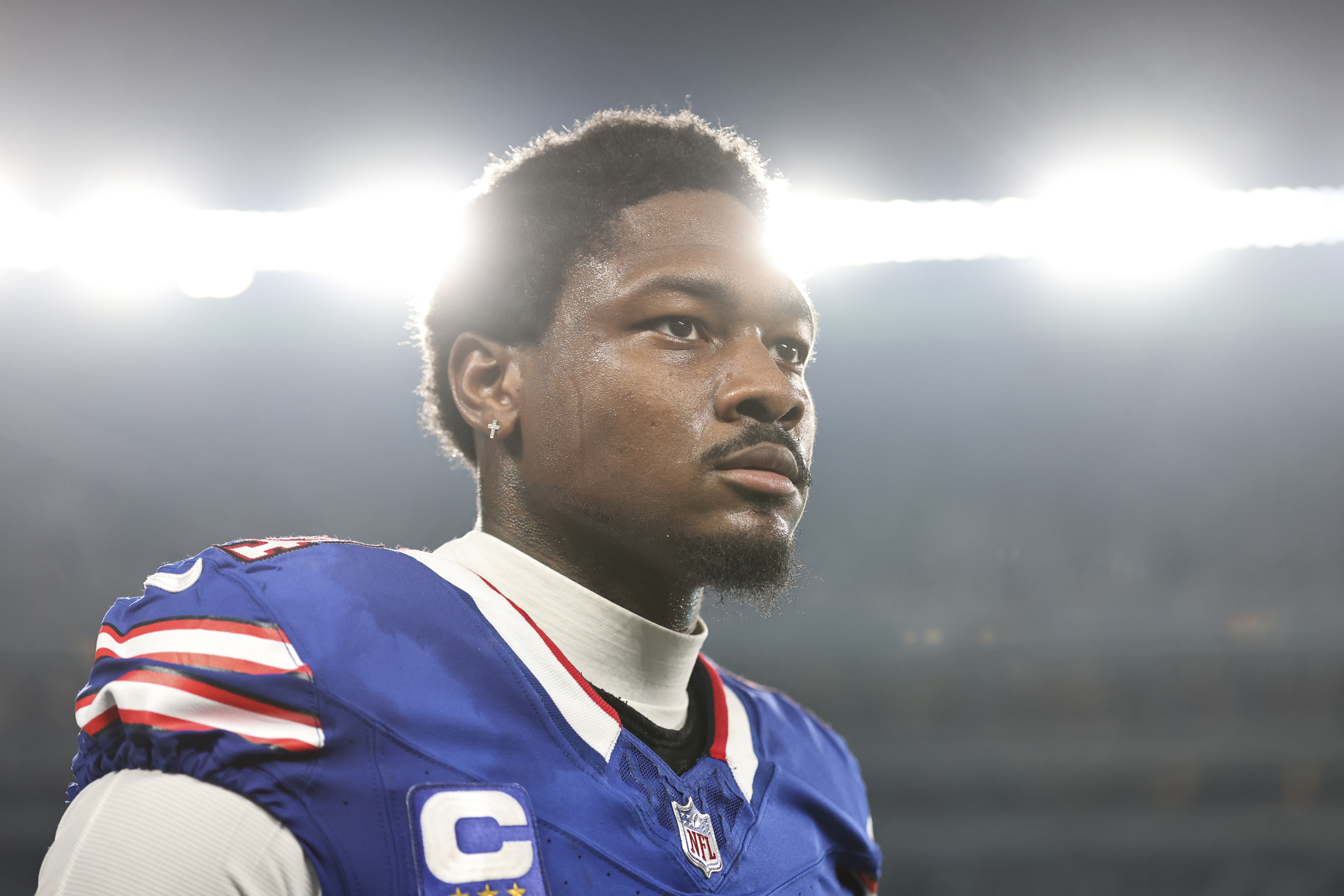Stefon Diggs during a game between the New York Jets and the Buffalo Bills on September 11, 2023, in East Rutherford, New Jersey. | Source: Getty Images