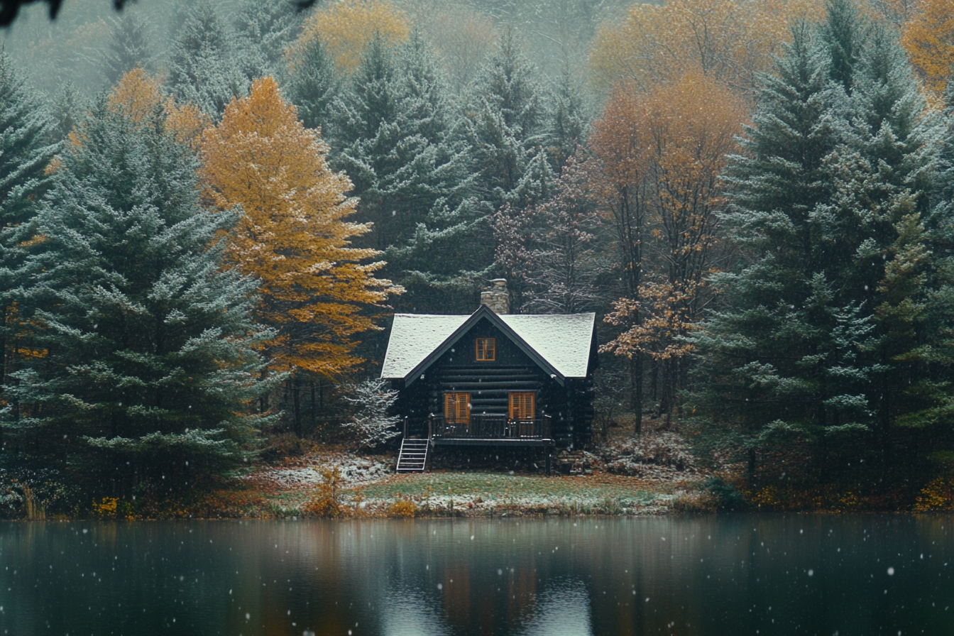 A cabin in the woods | Source: Midjourney