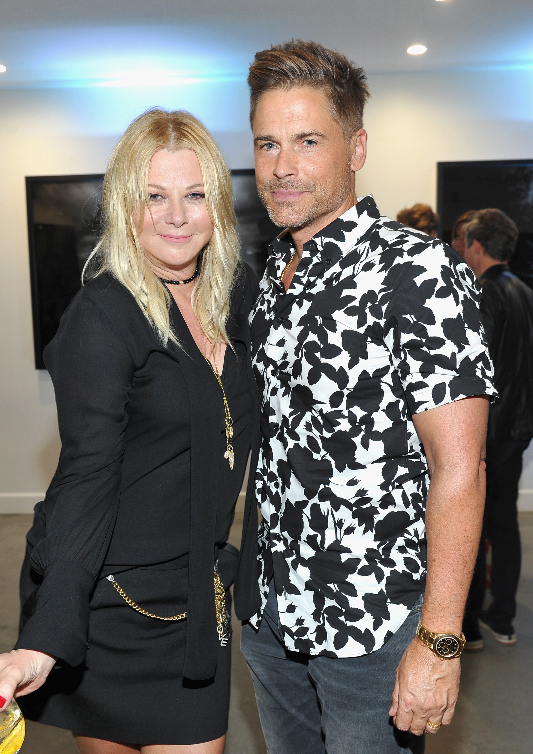 Sheryl Berkoff and Rob Lowe at the private opening of Sascha von Bismarck's debut photography collection, "Perfume" at Eric Buterbaugh Gallery on September 6, 2017 in Los Angeles, California | Source: Getty Images