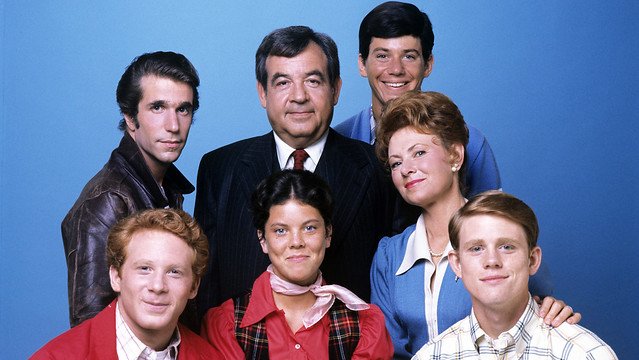 Elenco de "Happy Days". 7 de octubre de 1975. | Fuente: Flickr