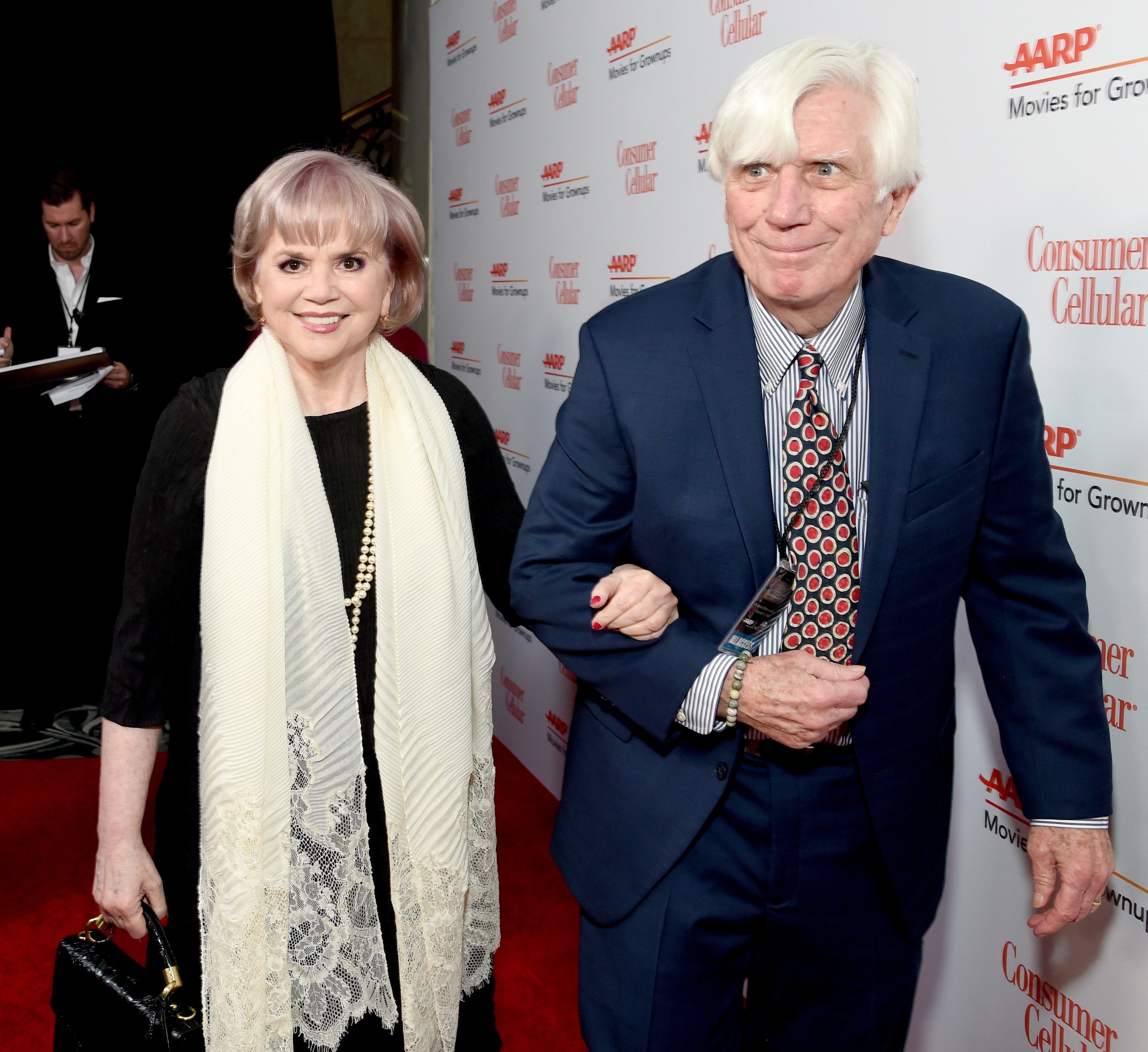 Linda Ronstadt and John Boylan at the AARP The Magazine's 19th Annual Movies For Grownups Awards on January 11, 2020 | Source: Getty Images