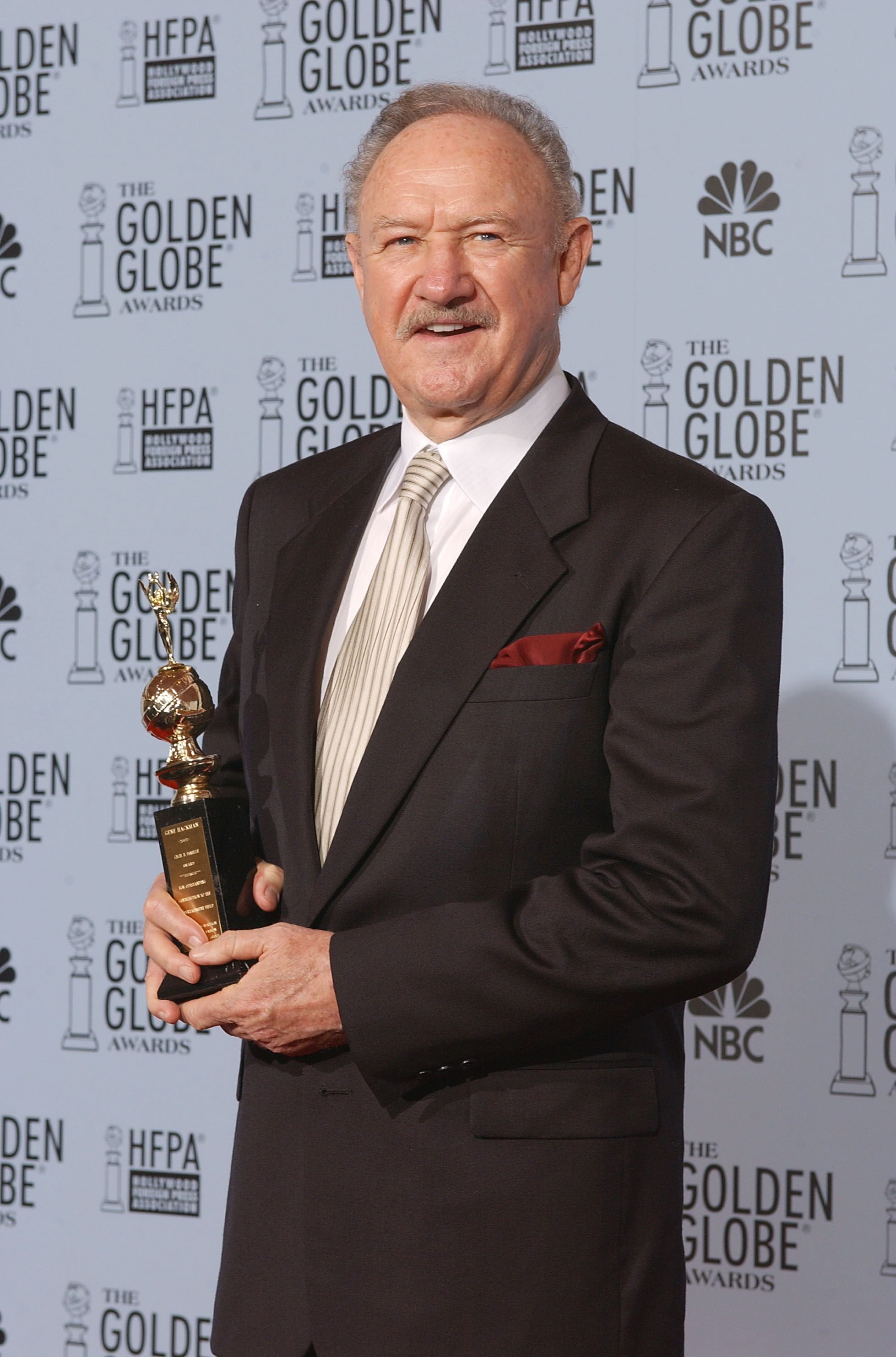 Gene Hackman, backstage at the 60th Annual Golden Globe Awards. | Source: Getty Images