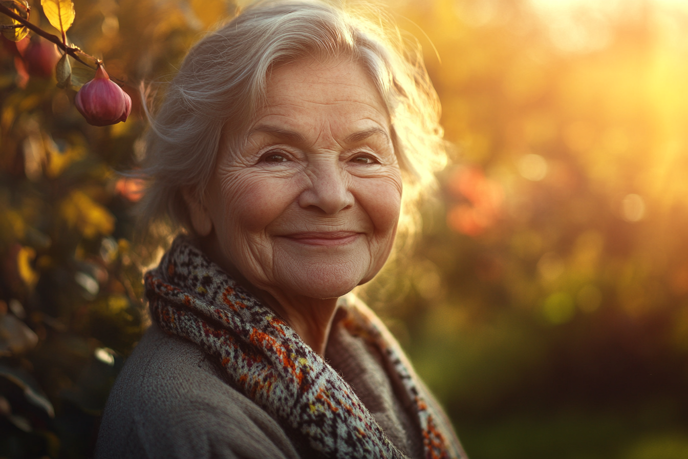 An older woman with a warm smile | Source: Midjourney