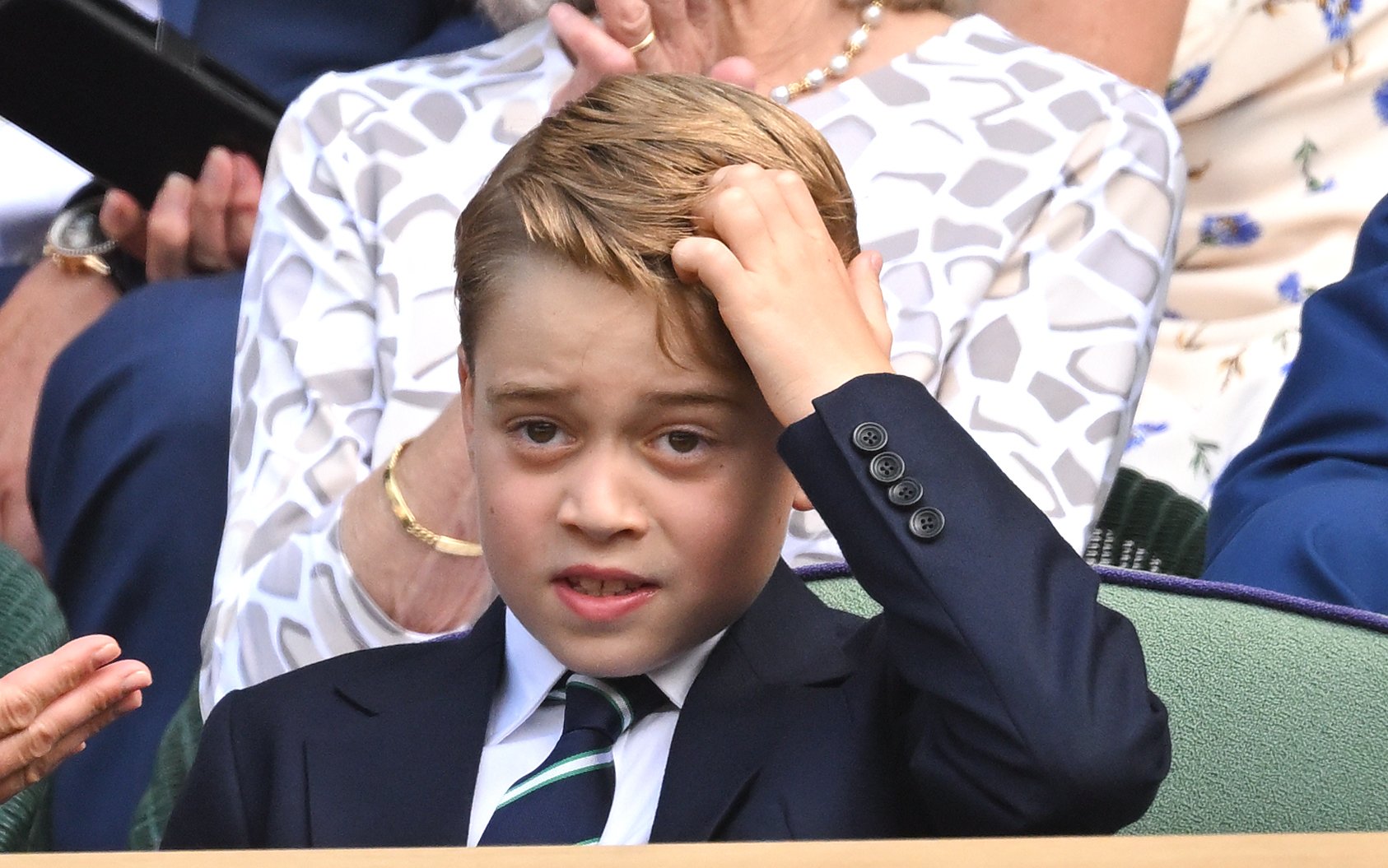 Prince George during the Men's Singles final at All England Lawn Tennis and Croquet Club on July 10, 2022 in London, England.︳Source: Getty Images