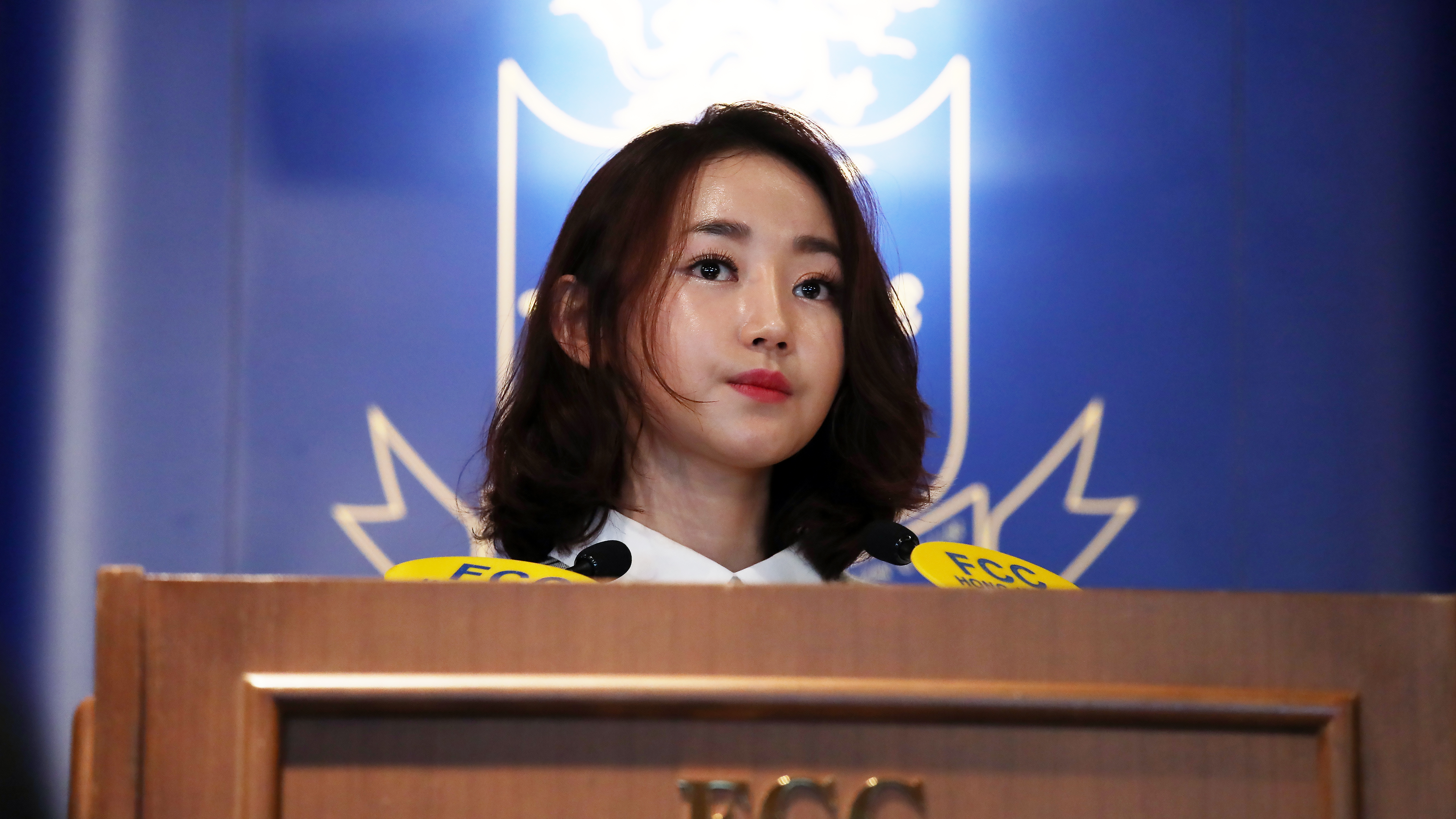 Yeonmi Park speaking at the Foreign Correspondents' Club Hong Kong Luncheon on March 4, 2017. | Source: Getty Images
