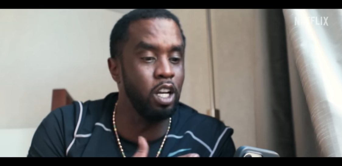 Sean "Diddy" Combs speaks on camera in footage used by Netflix to depict his legal and personal crisis, as posted December 1, 2025 | Source: YouTube/Netflix