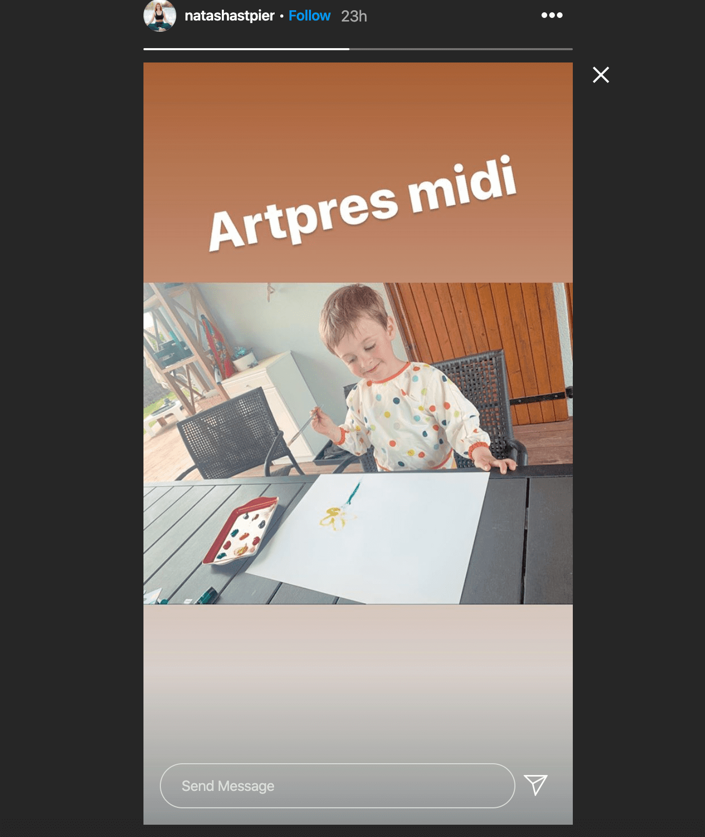 Natasha St-Pier partage une photo de son fils Bixente sur sa story Instagram | Photo : instagram/natashastpier/ Natasha St-Pier partage une photo de son fils Bixente sur sa story Instagram | Photo : instagram/natashastpier/