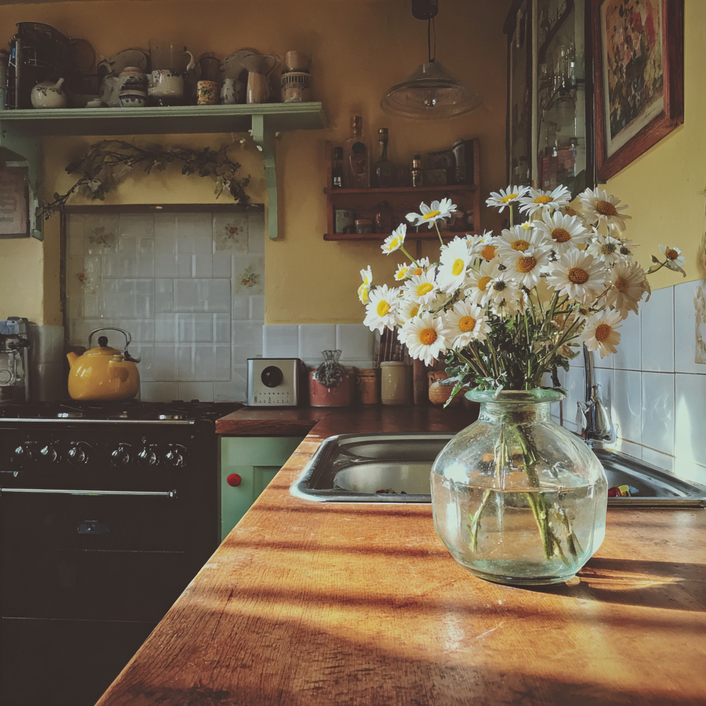The interior of a cozy kitchen | Source: Midjourney