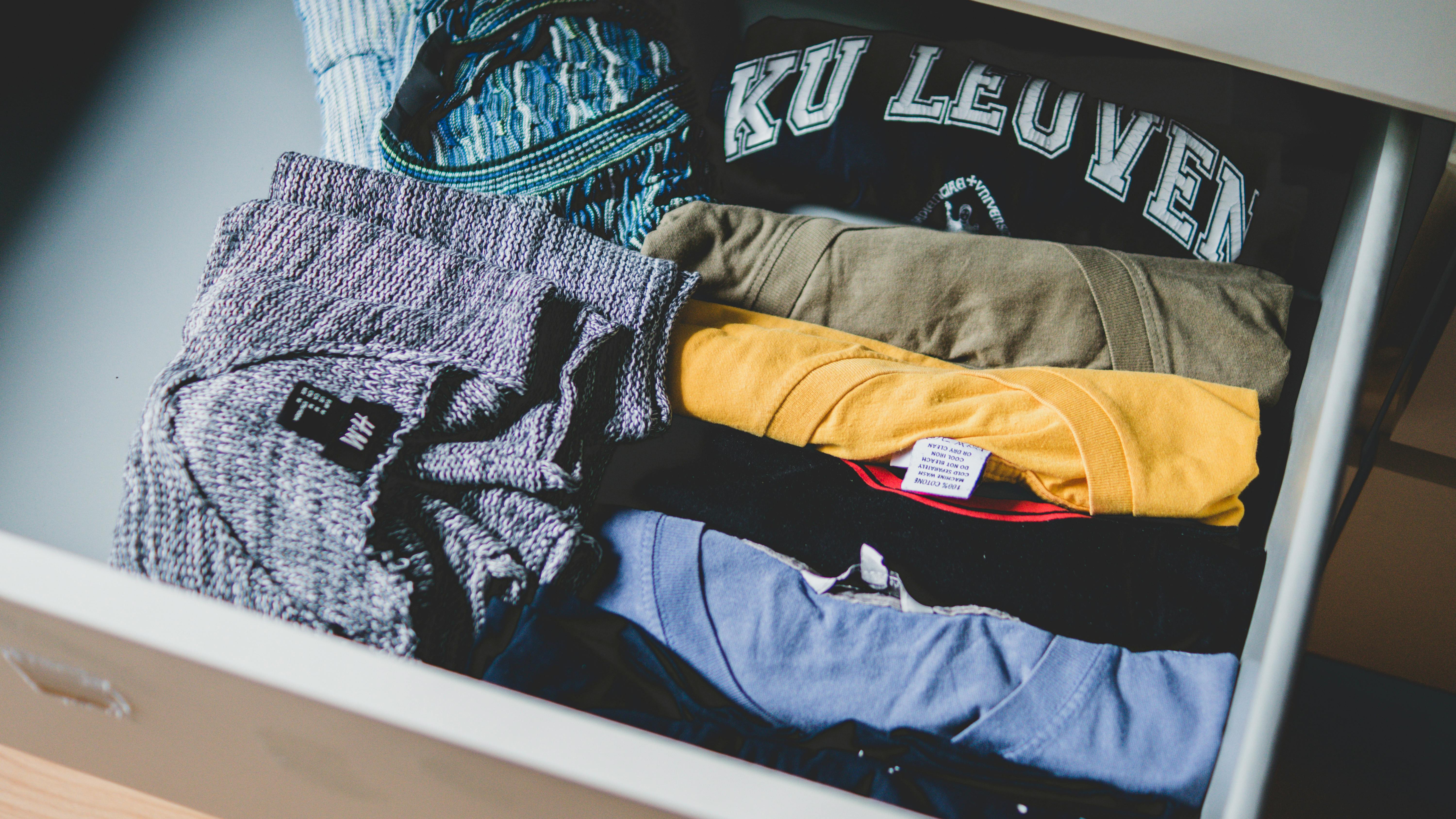 A drawer full of clothes | Source: Pexels