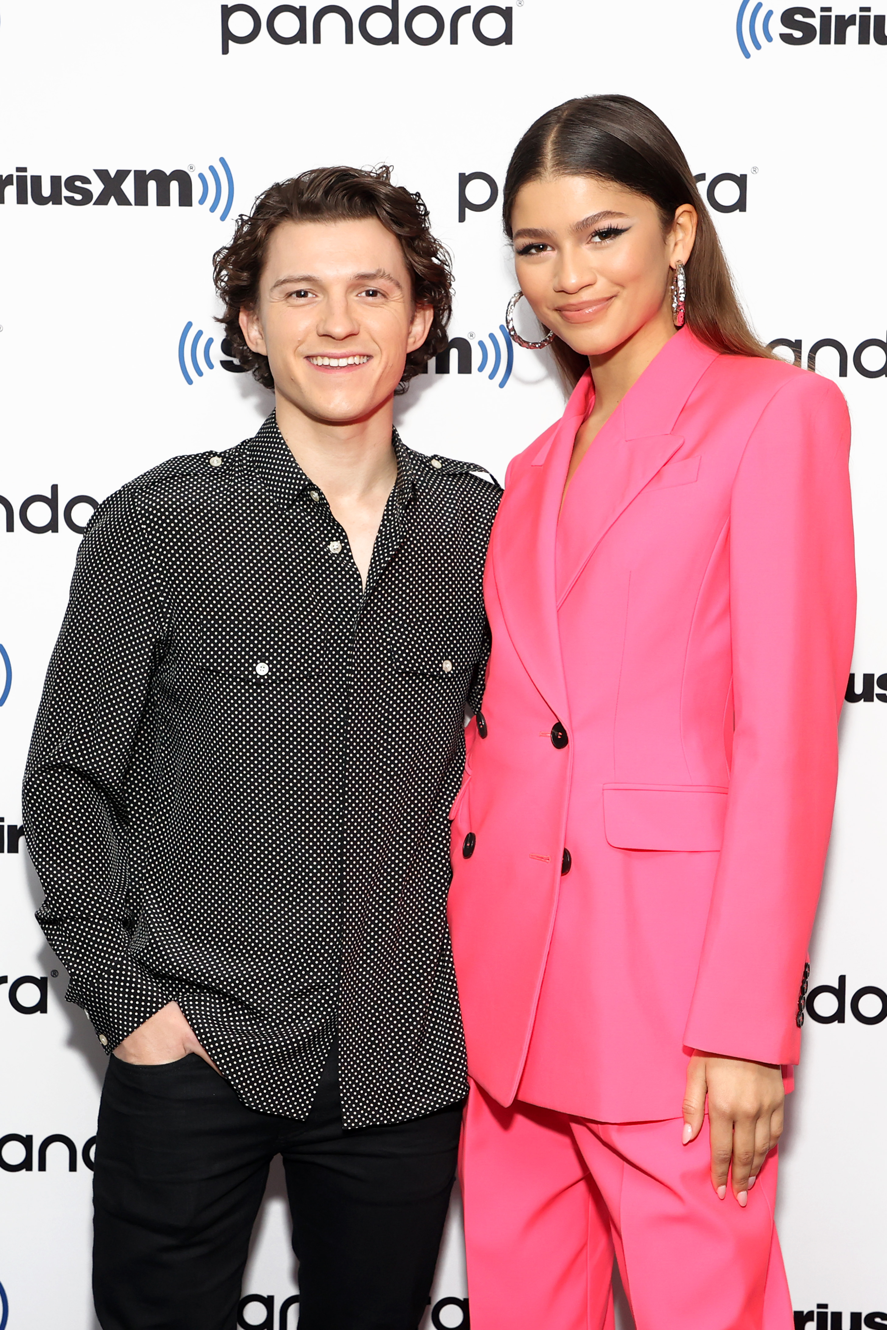 Tom Holland and Zendaya attend SiriusXM's Town Hall with the cast of 'Spider-Man: No Way Home' in New York City, on December 10, 2021. | Source: Getty Images