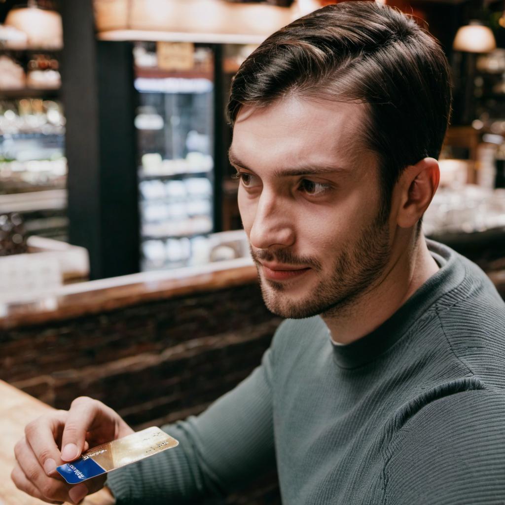 A man paying for a meal after a date | Source: Midjourney