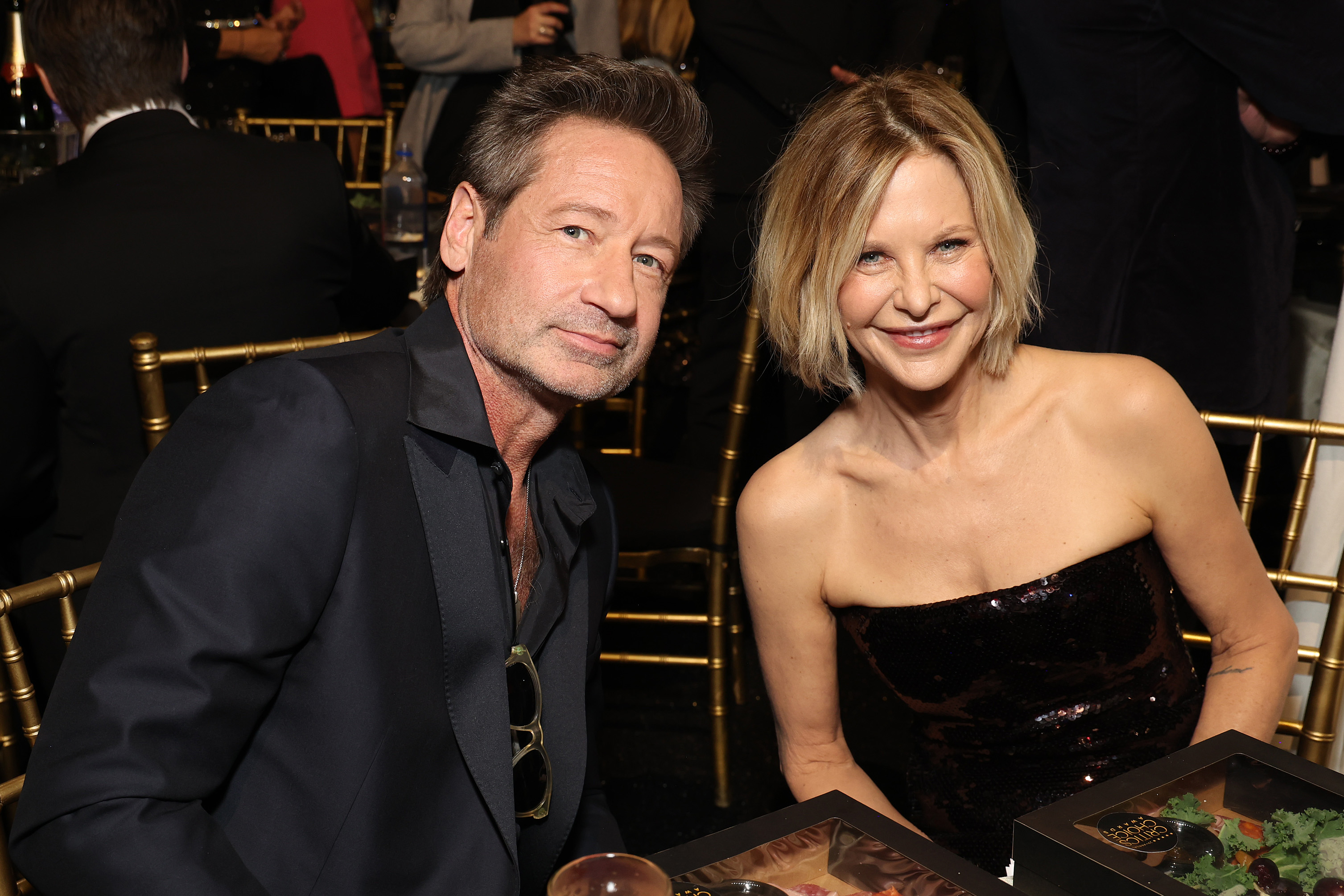 David Duchovny and Meg Ryan at the 29th Annual Critics Choice Awards in Santa Monica, California on January 14, 2024 | Source: Getty Images