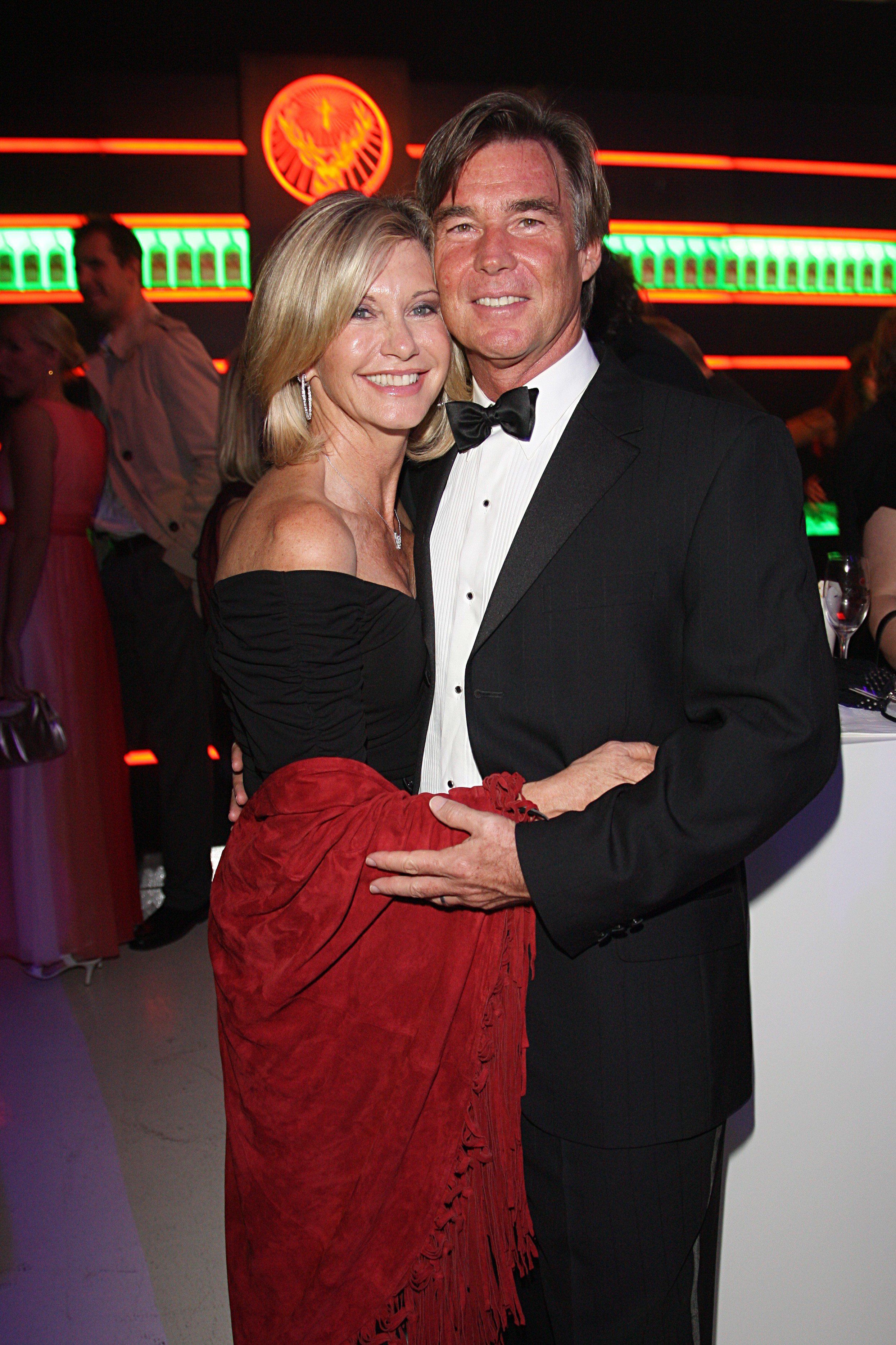 Olivia Newton-John and John Easterling at the "Tribute To Bambi" benefit in Berlin on October 9, 2009. | Source: Getty Images