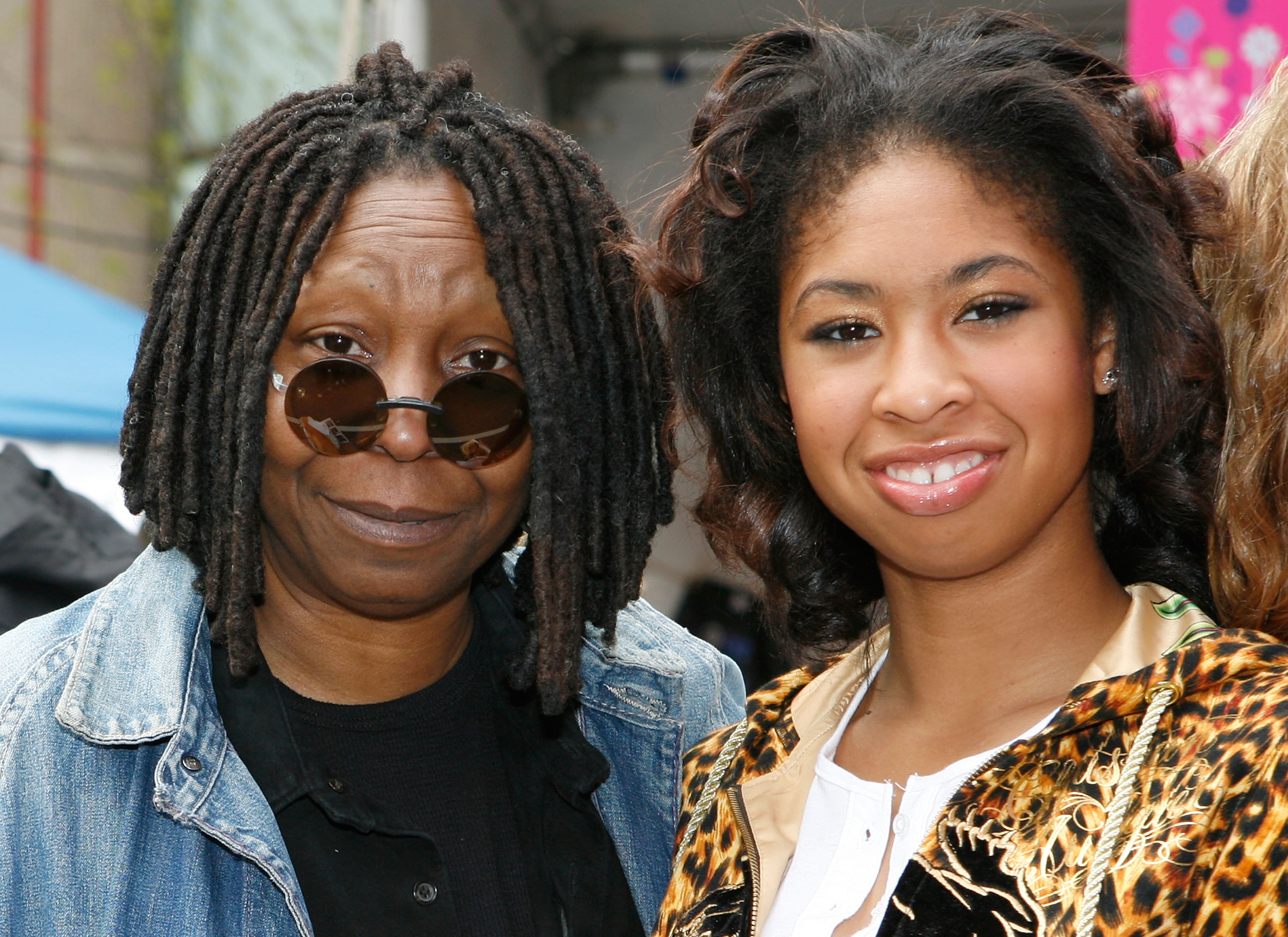 Actress Whoopi Goldberg and granddaughter Amarah Skye Martin attend the Family Festival Street Fair & Tribeca ESPN Sports Day on May 3, 2008, in New York City. | Source: Getty Images