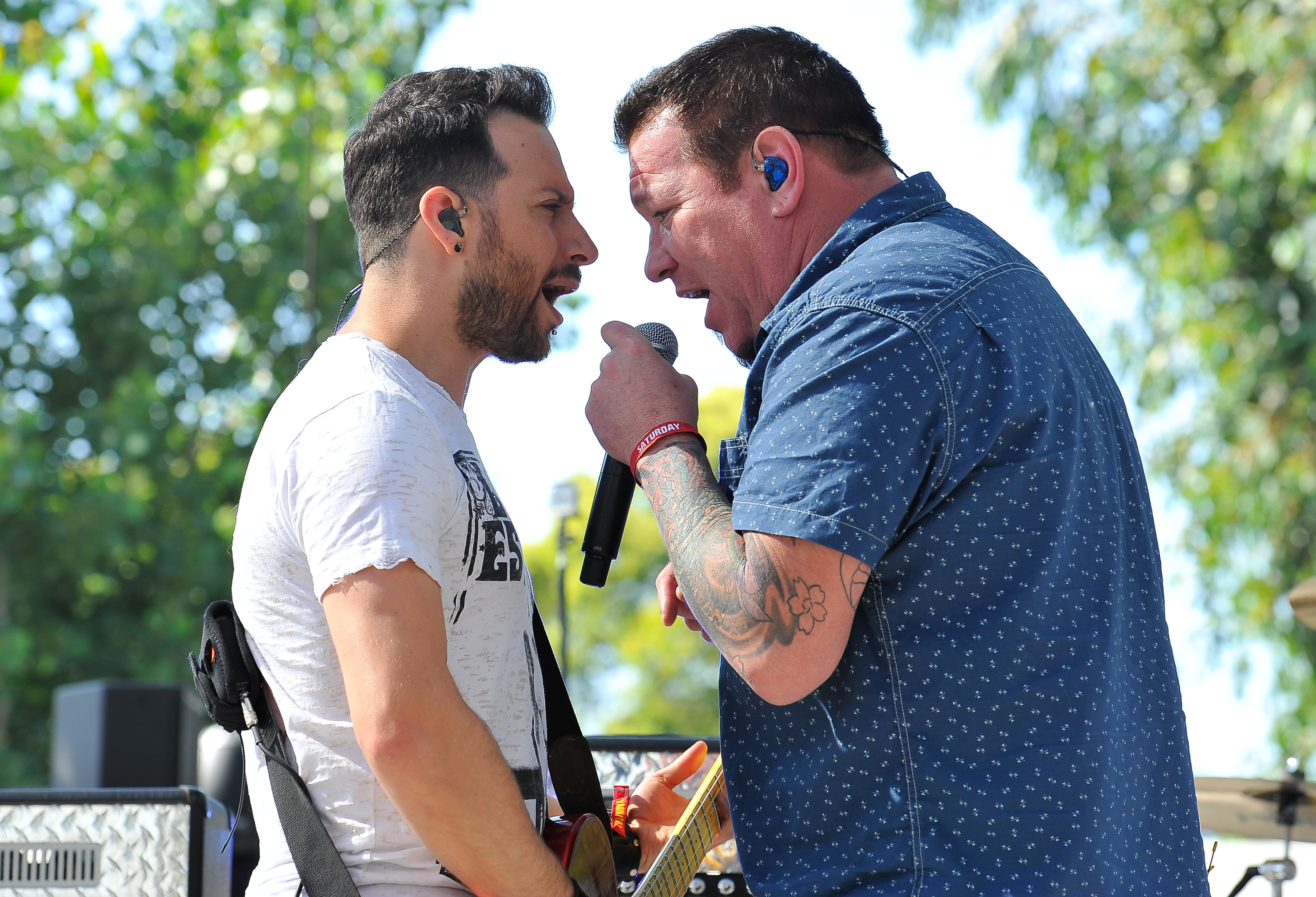 Mike Krompass und Steve Harwell von Smash Mouth treten beim BottleRock Napa Music Festival auf der Napa Valley Expo am 31. Mai 2014 in Napa, Kalifornien auf | Quelle: Getty Images
