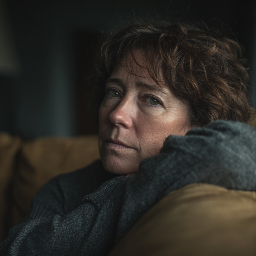 A woman looking tired | Source: Midjourney