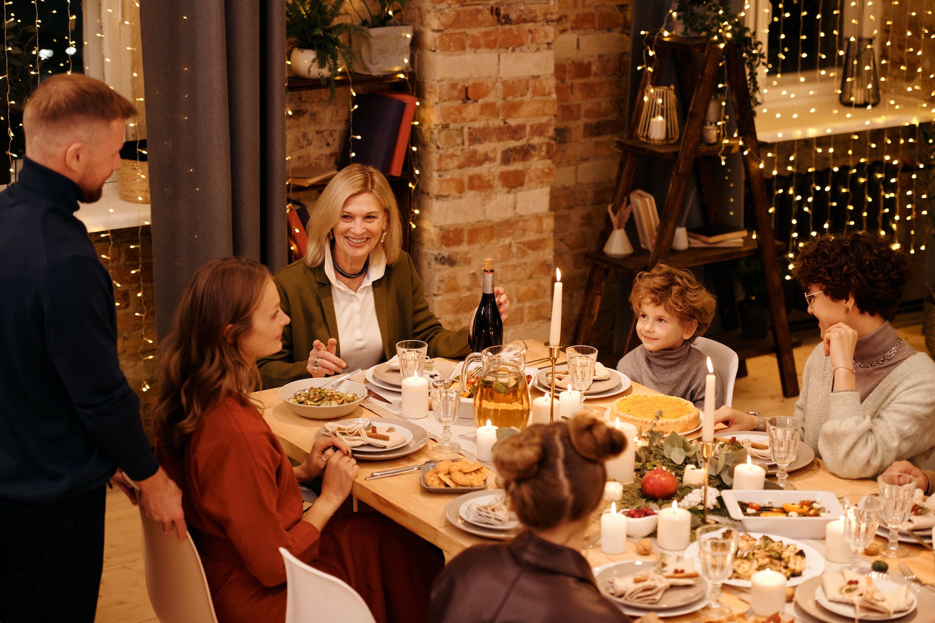 Family members gathered for Christmas dinner | Source: Pexels