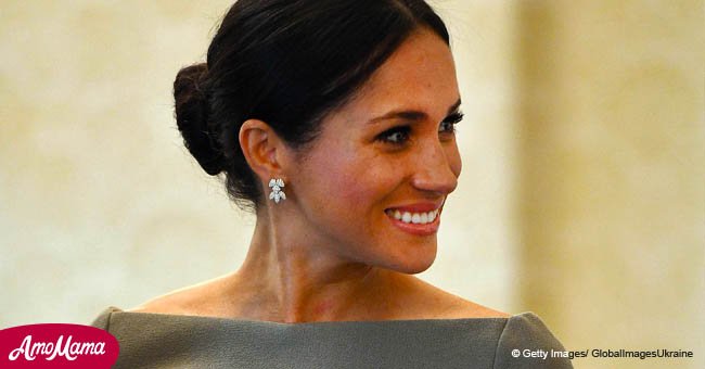 Meghan Markle looks chic wearing a gray Roland Mouret dress in Ireland