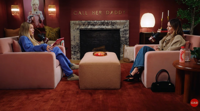Alex Cooper and Sophia Bush during the actress's appearance on the "Call Her Daddy" podcast from a video dated October 21, 2026. | Source: YouTube/Call Her Daddy