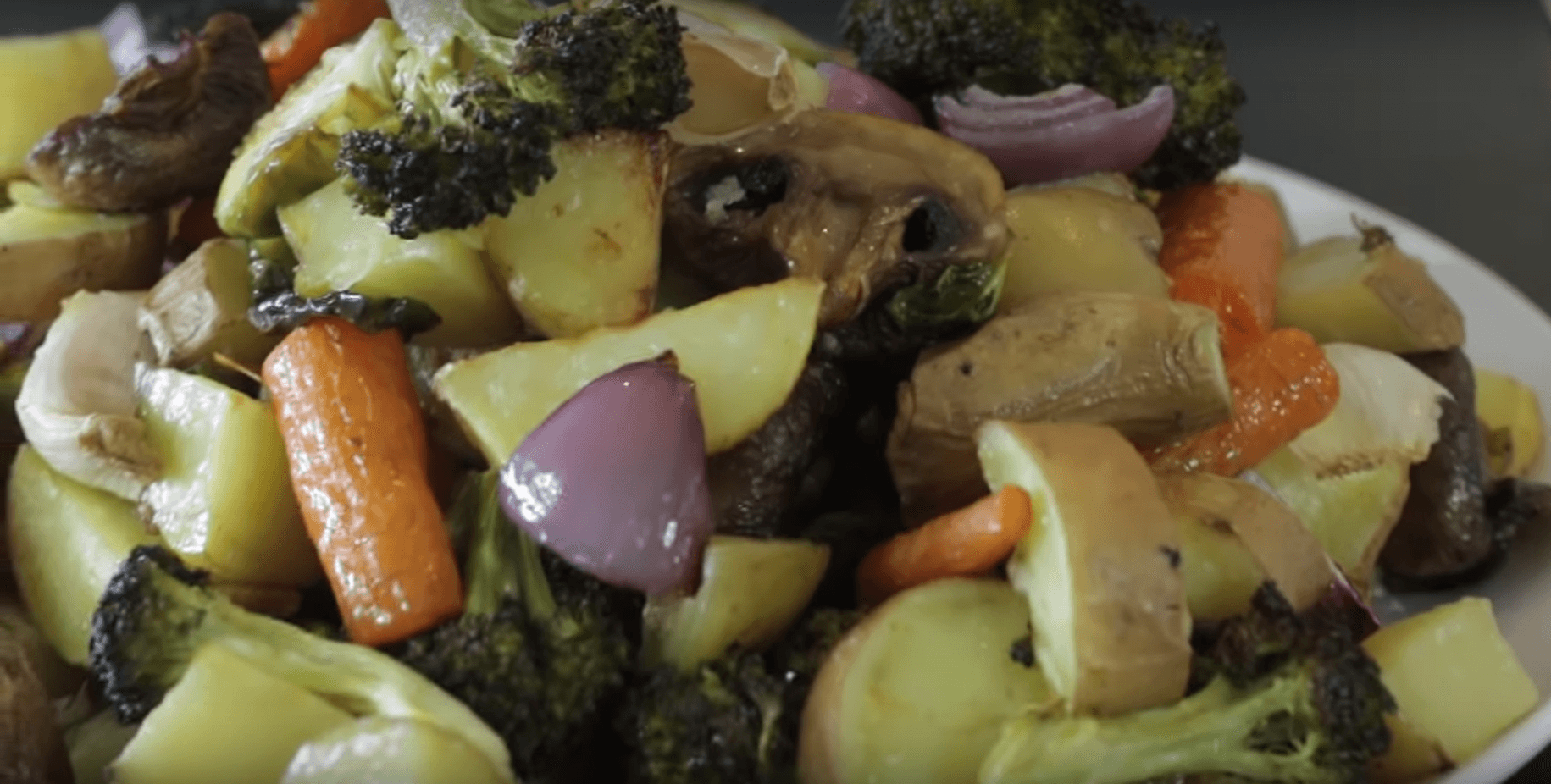 Roasted Vegetables. | Photo: YouTube/Marlon Doll