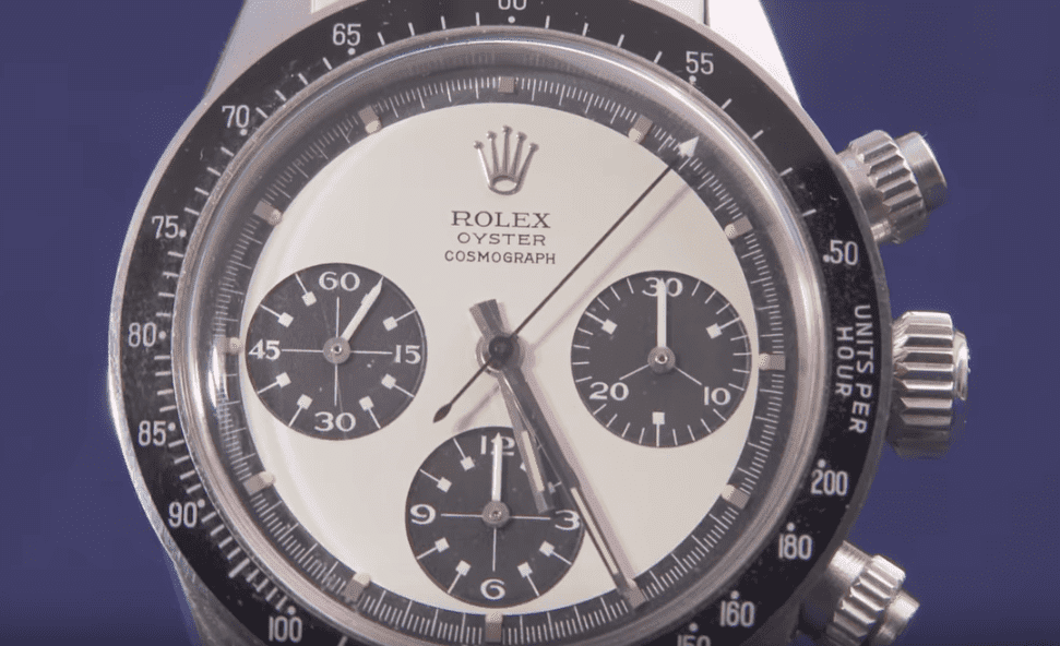The 1971 Rolex Oyster Cosmograph owned by the Air Force veteran. | Photo: YouTube/Antiques Roadshow PBS