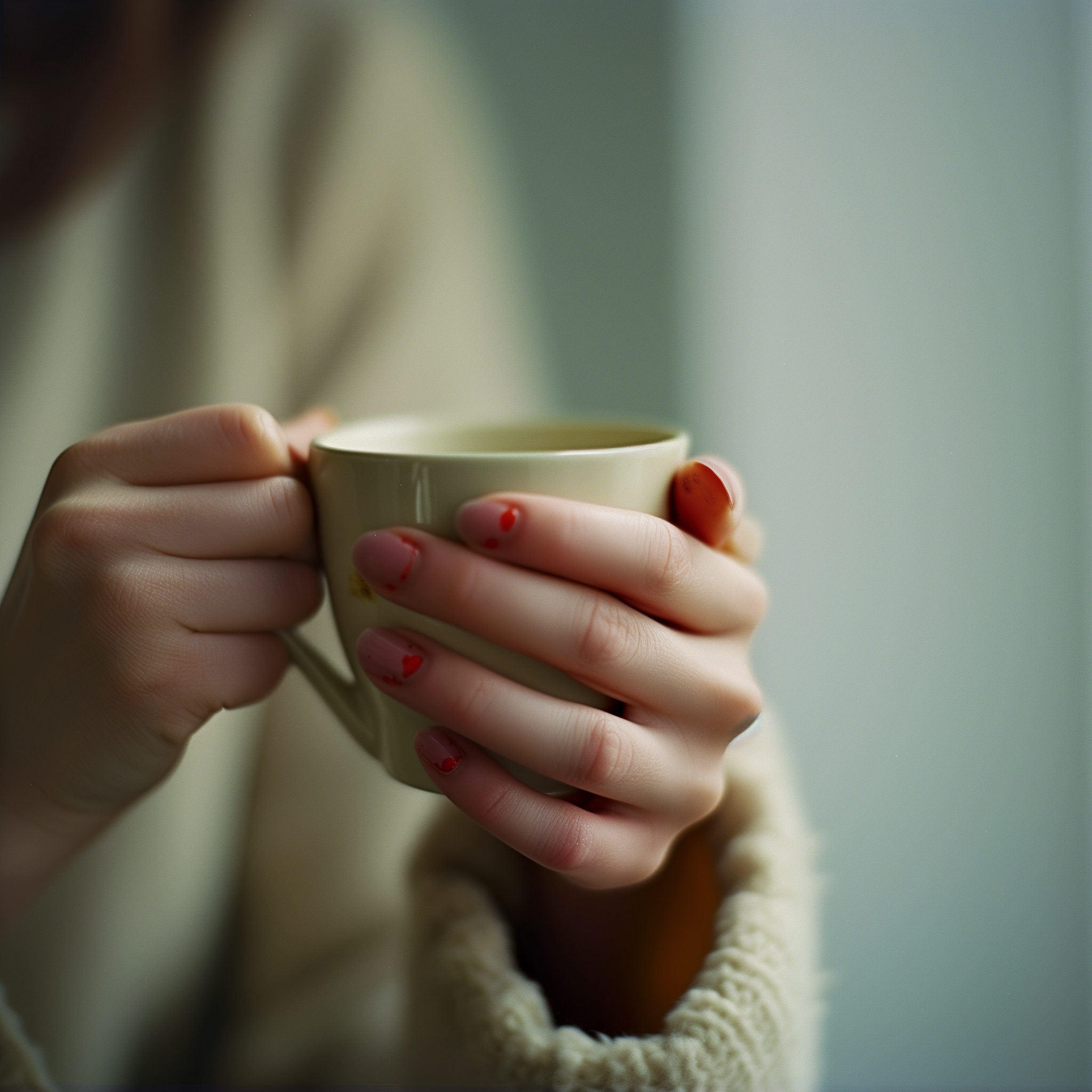 A woman holding a mug | Source: Midjourney